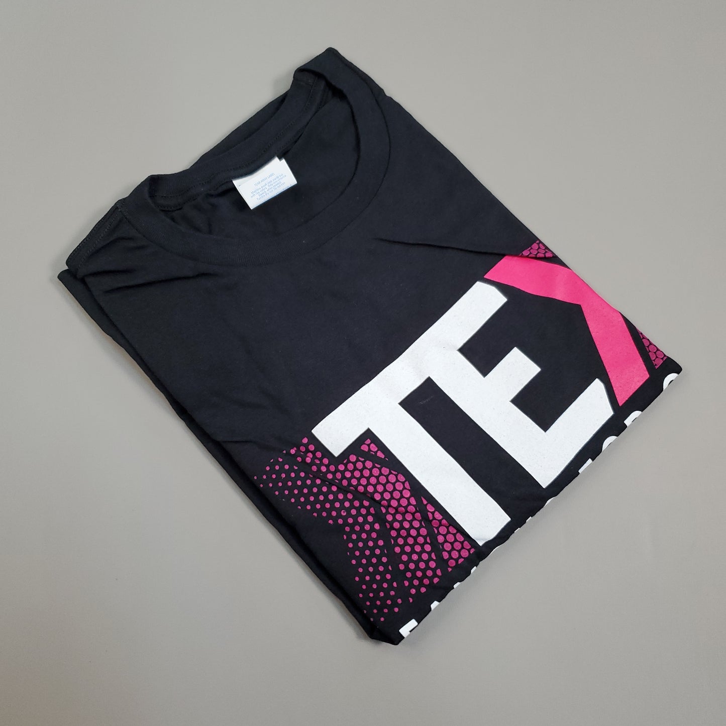 T-MOBILE Tee Shirt Short Sleeve TEX Famous For Care Men's Unisex Sz M Black/Pink (New)