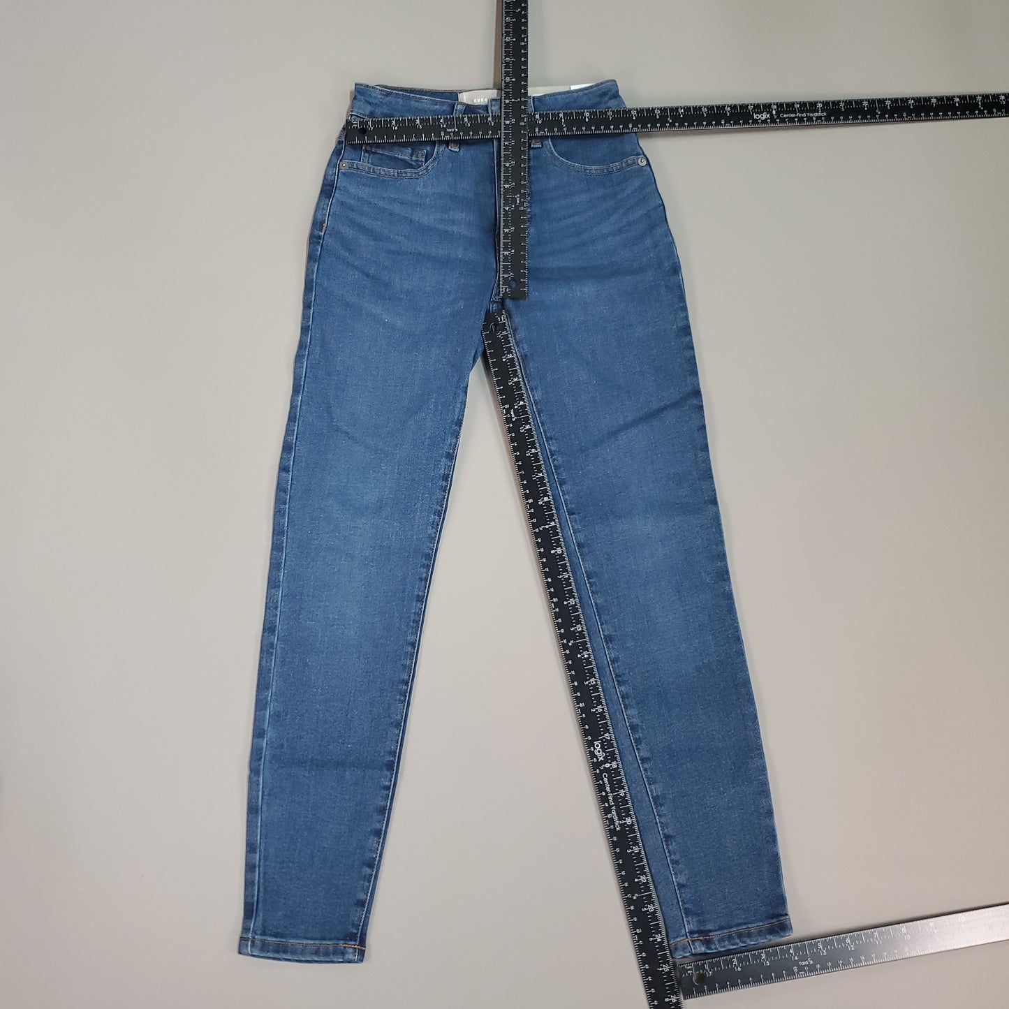 EVERLANE Curvy High-Rise Skinny Jean Pants Women's Sz 23 Ankle Denim Blue (New)