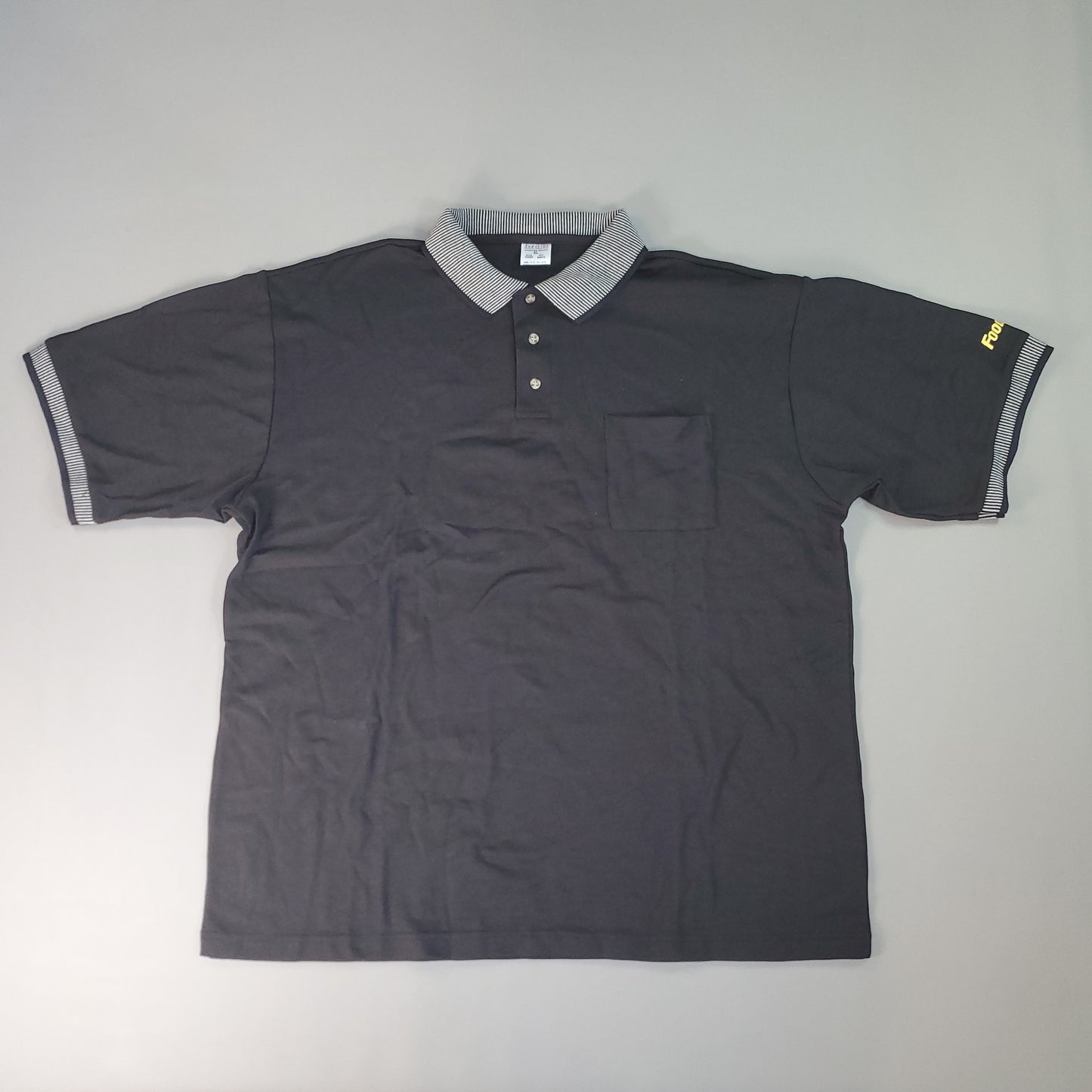 FOOD 4 LESS Employee Staff Uniform Polo SS Shirt Men's Sz XL Black 72935 (New)