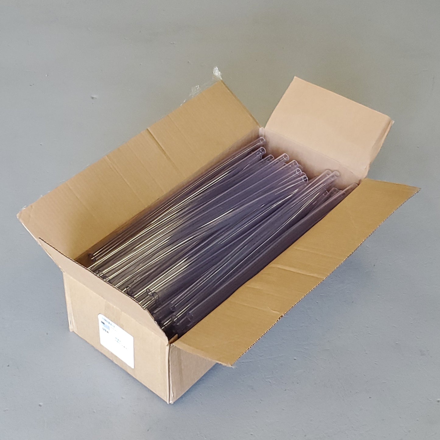 Z@ Case Of 100 PVC Clear Vinyl Tubing / Hoses .625 ID X .812 OD X 24" Long Made In USA (New) F