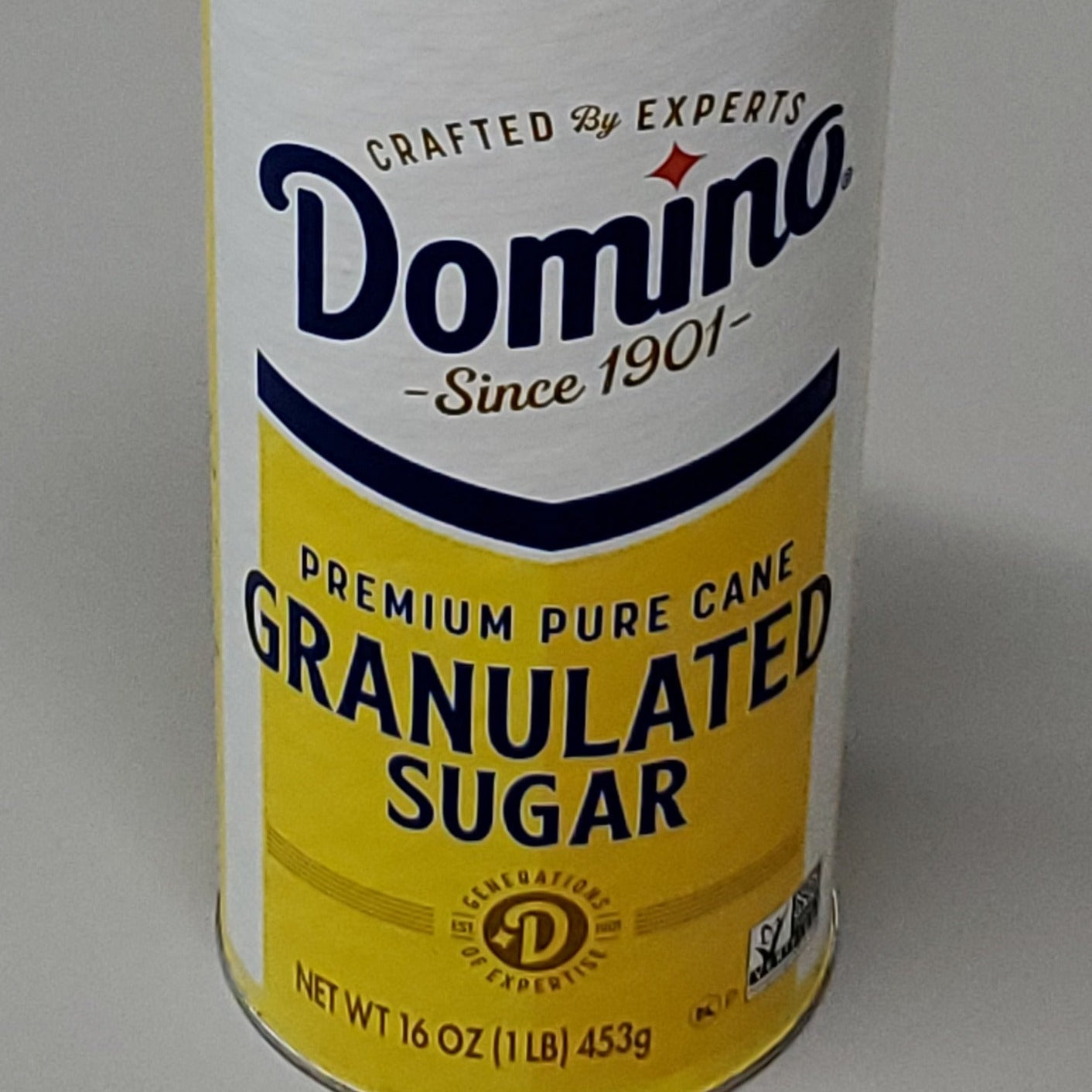 DOMINO Premium Pure Cane Granulated Sugar 12-PACK 16 oz (1 lb) Best By 12/24 (New)
