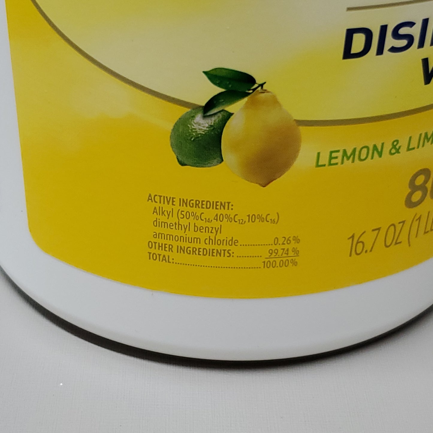 LYSOL 480 Disinfecting Wipes 6X80 Canister Packs Lemon & Lime Blossom Scent (New)