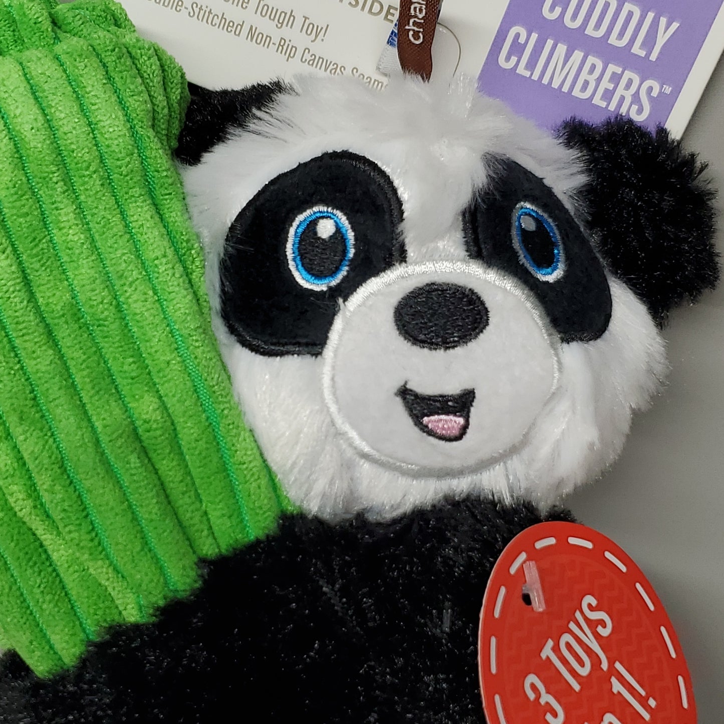 CHARMING PET Cuddly Climbers Panda Plush K9 Tuff Guard Ultra Durable 69794 Black/White (New)