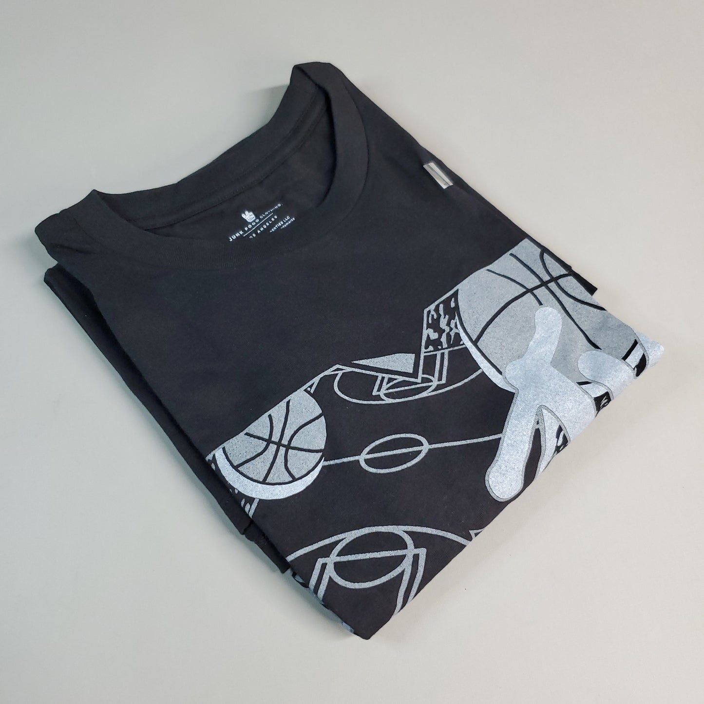 JUNK FOOD NBA MTV Short Sleeve T-Shirt I Want My Spurs Top Men's Sz XL Black (New)