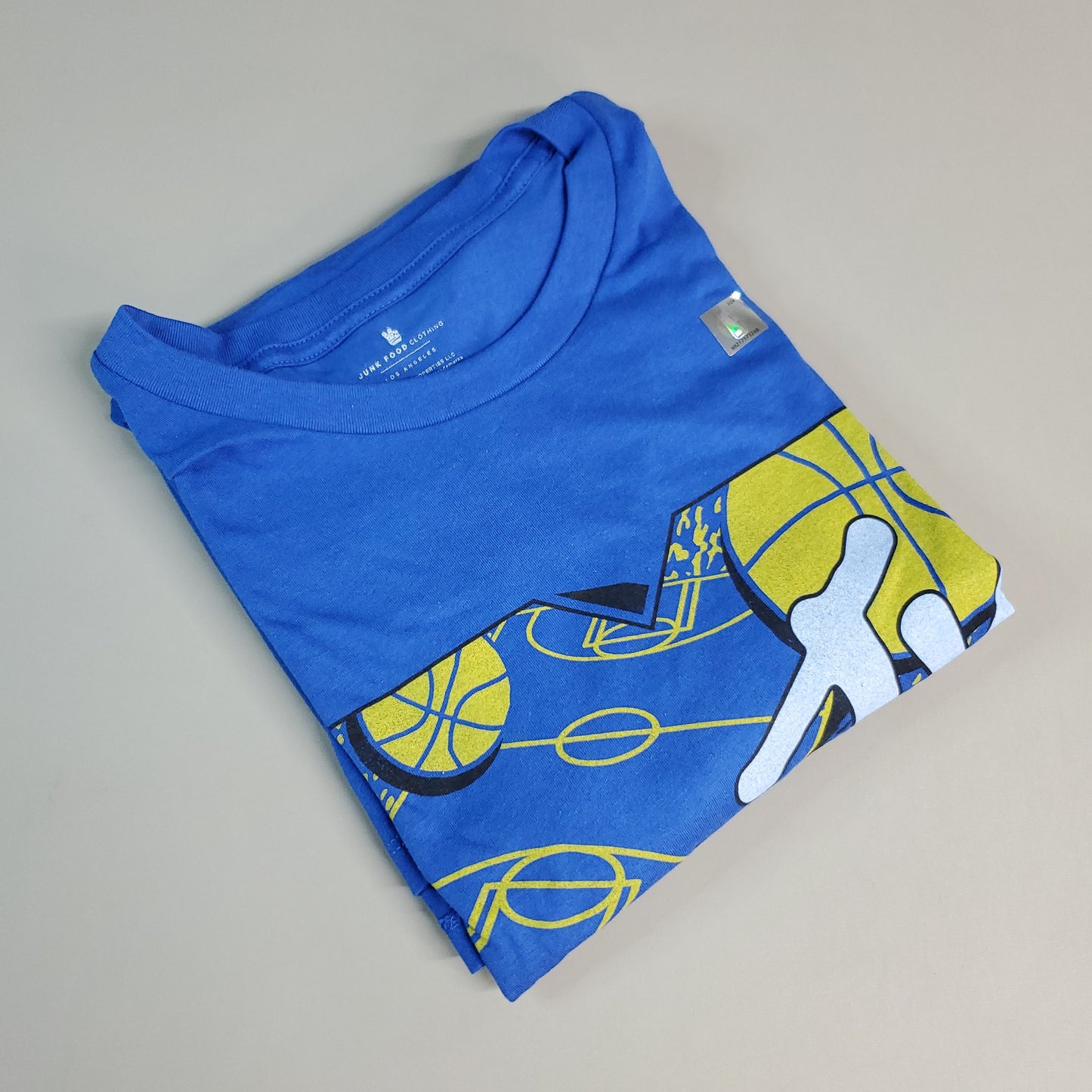 JUNK FOOD NBA MTV Short Sleeve T-Shirt I Want My Warriors Men's Sz 2XL Blue (New)