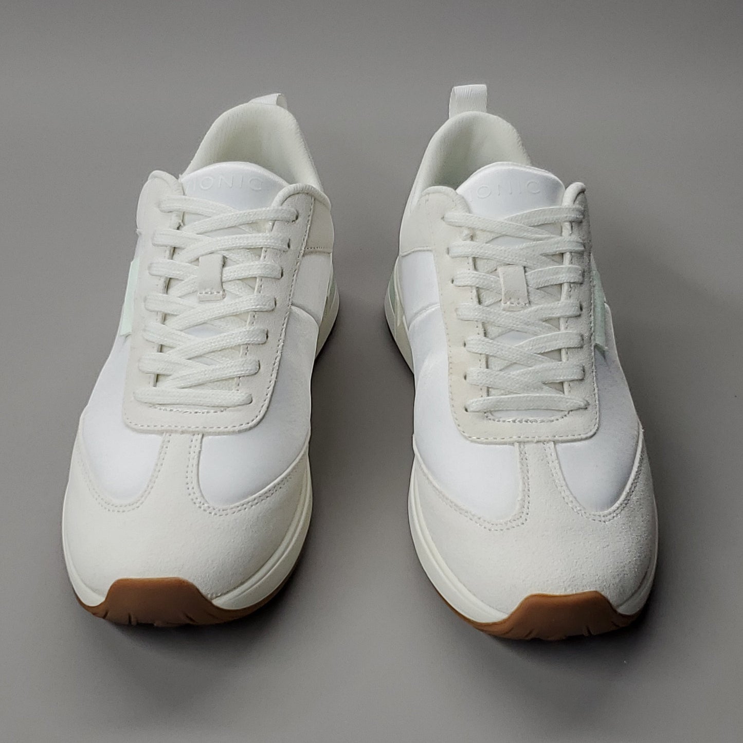 VIONIC Breilyn Satin Sneaker Shoe Women's Sz 7 M Beige/White (New)