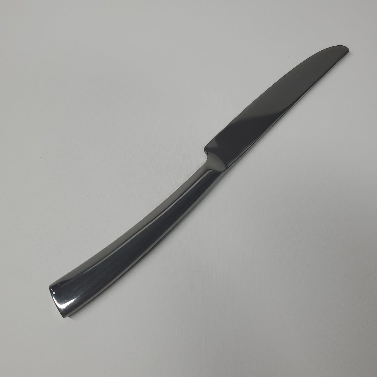 LIBBEY WORLD Tableware 12 Pcs Master's Gauge Aspect Dinner Knives 9-3/8" Dark Gunmetal (New)
