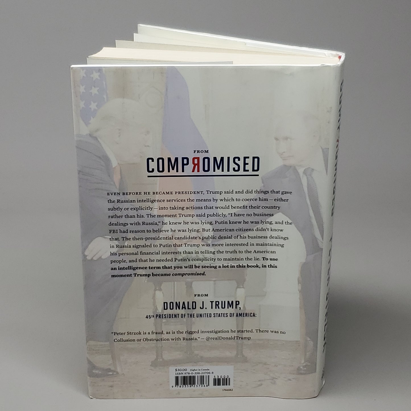 Compromised Counterintelligence & The Threat of Donald J. Trump by Peter Strzok Hardcover (New)