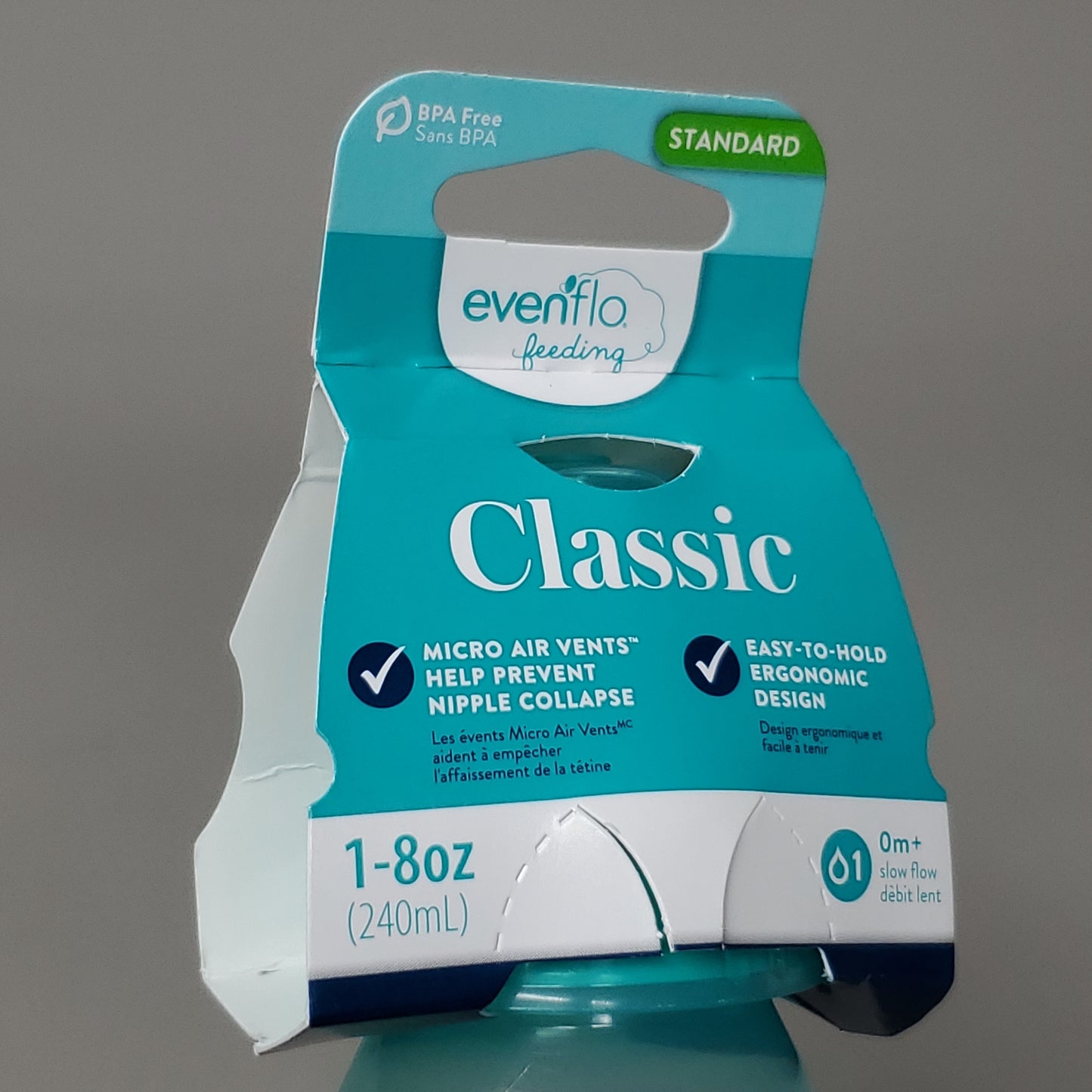 EVENFLO (6 PACK) Feeding Classic Twist Baby Bottles 8 oz 4 Colors 3013-437 (New)