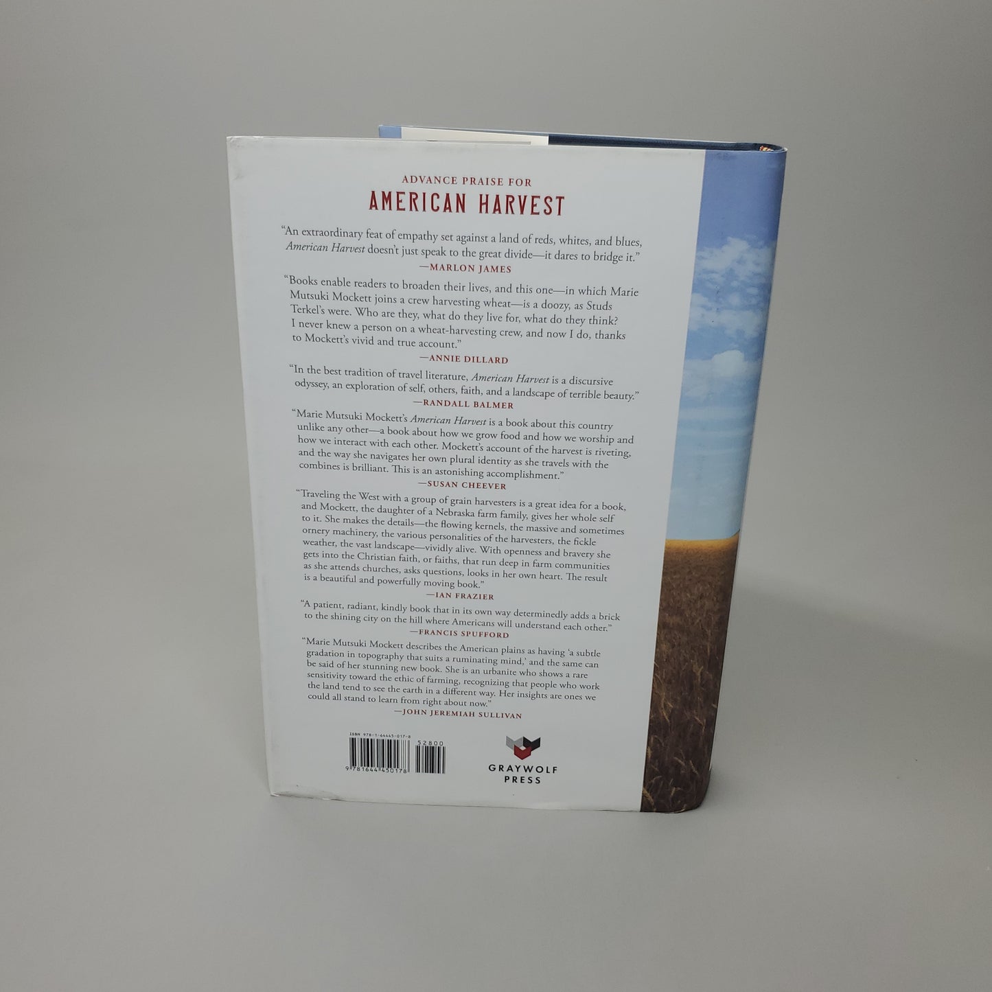 AMERICAN HARVEST God, Country, & Farming In The Heartland by Marie Mutsuki Mockett Book Hardback (New)