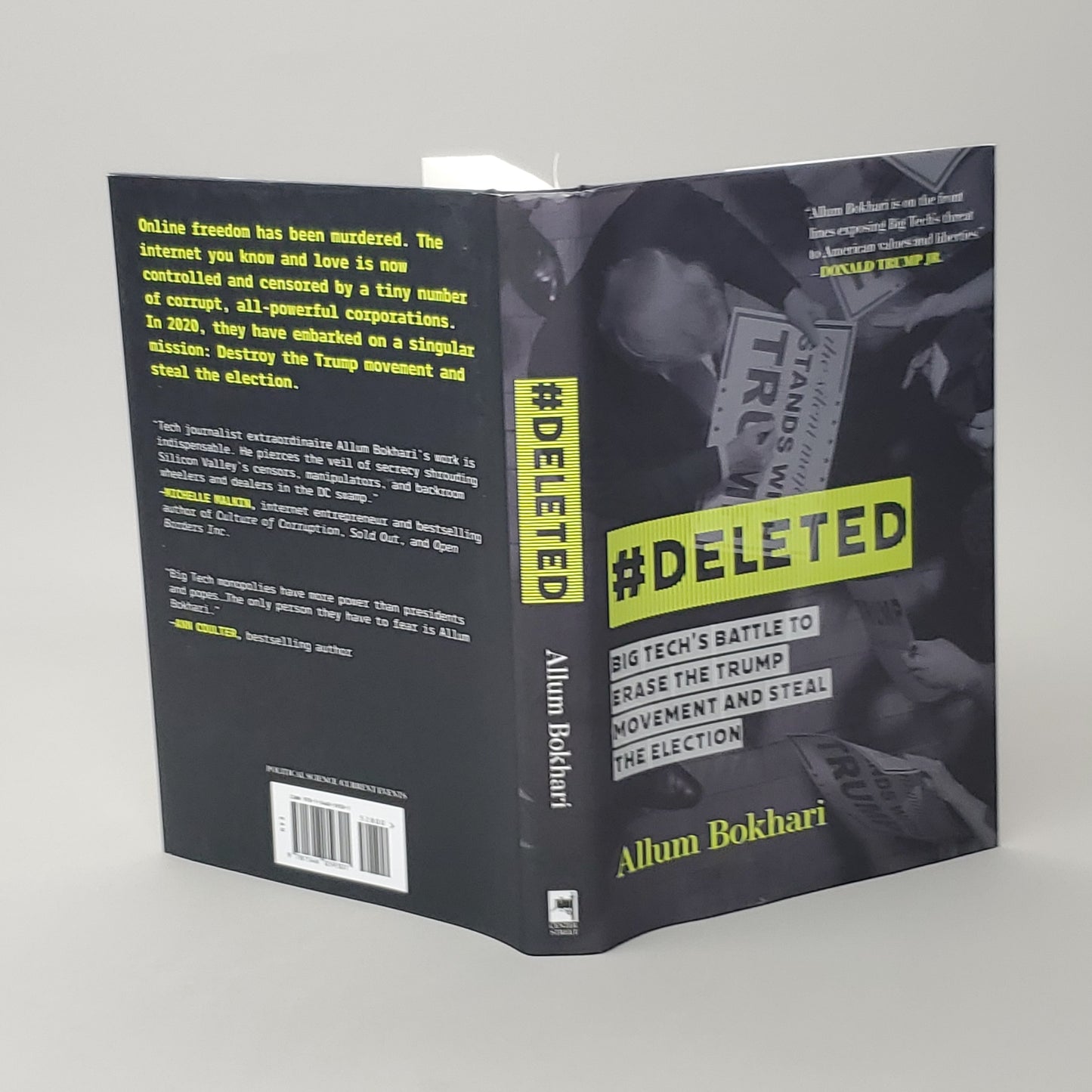 #DELETED Big Tech's Battle To Erase the Trump Movement and Steal the Election by Allum Bokhari Book Hardback (New)