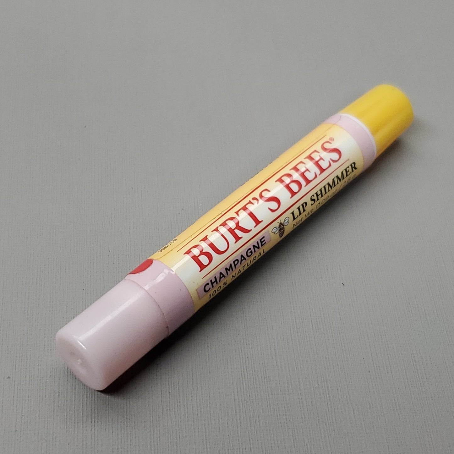 ZA@ BURT'S BEES Lip Shimmer Champagne 4-Pack 100% Natural .09 oz BBD Feb 2023 (AS-IS)