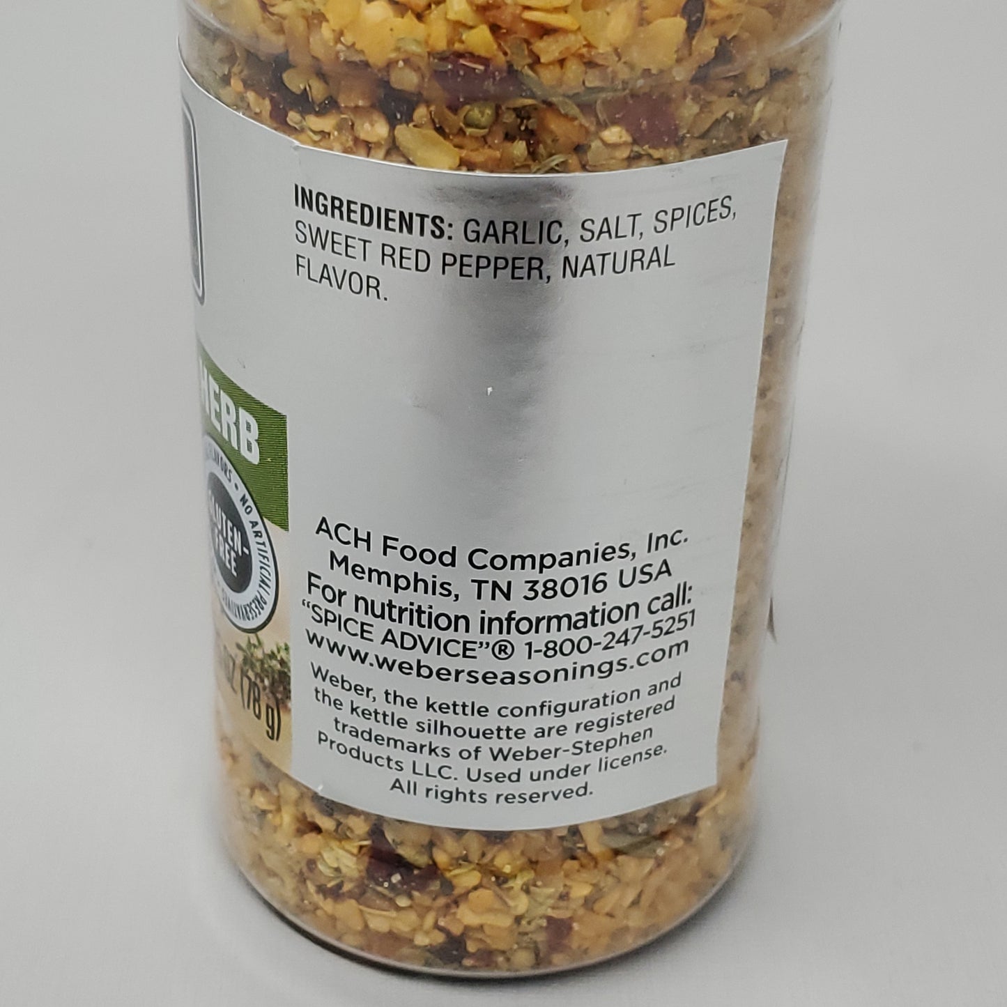 WEBER Roasted Garlic & Herbs Seasoning 2-PACK Gluten Free 2.75 oz  Exp 2/27 (New)