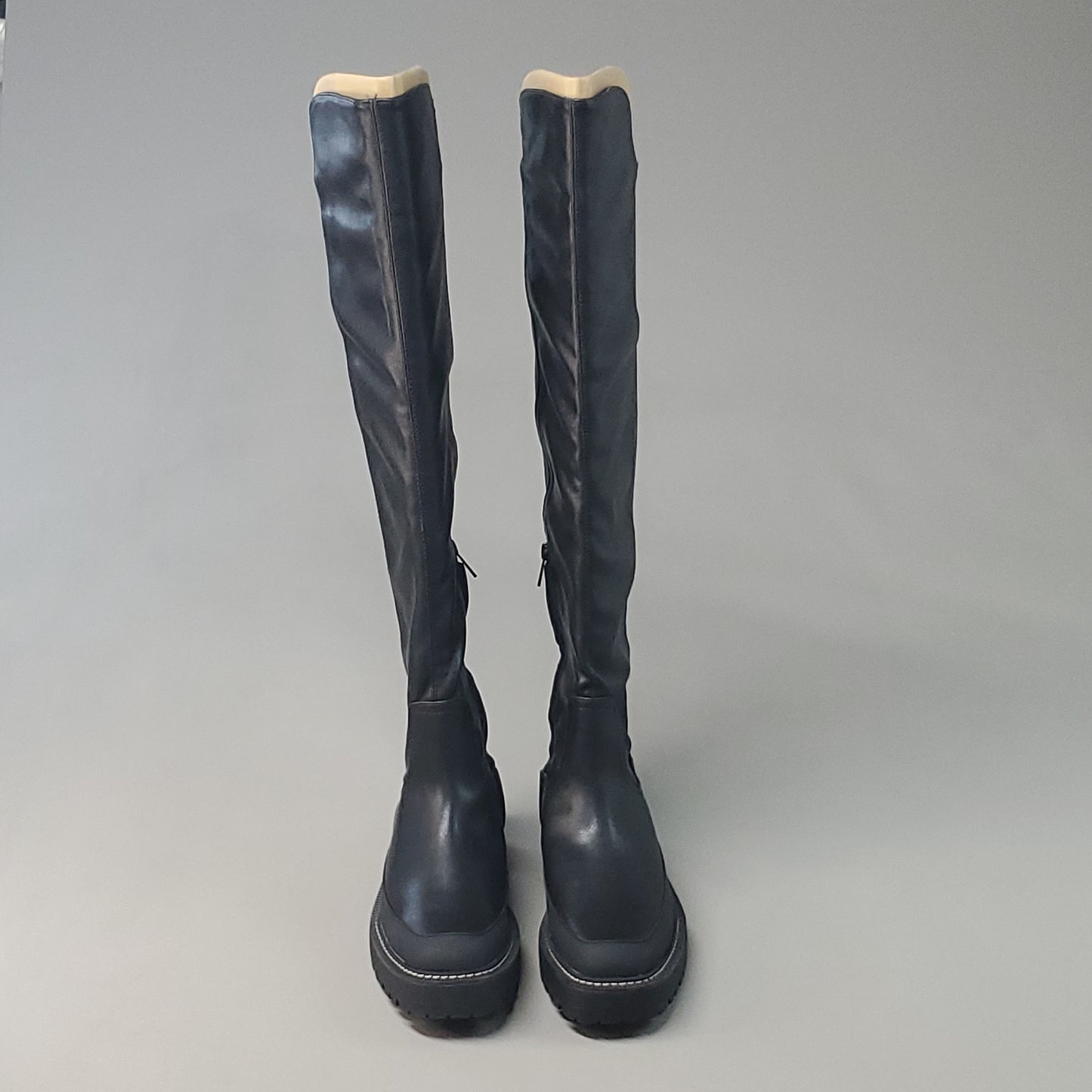 SAM EDELMAN Lerue Nappa Tall Leather Riding Boots Women's Sz 9.5 M Black H8522L1001 (New)