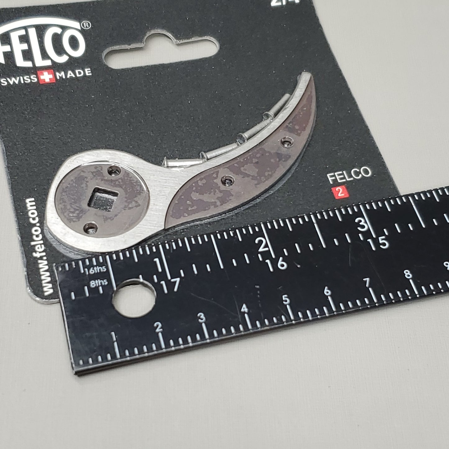 FELCO Swiss Made Pruner Replacement Anvil Blade With Rivets 2/4 (New)
