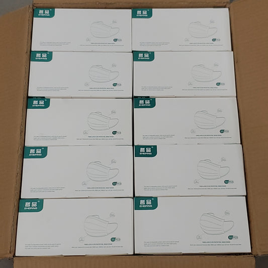 ZHEPING 2500 Masks! (50 Boxes of 50) Disposable Masks 3-Layer (New)