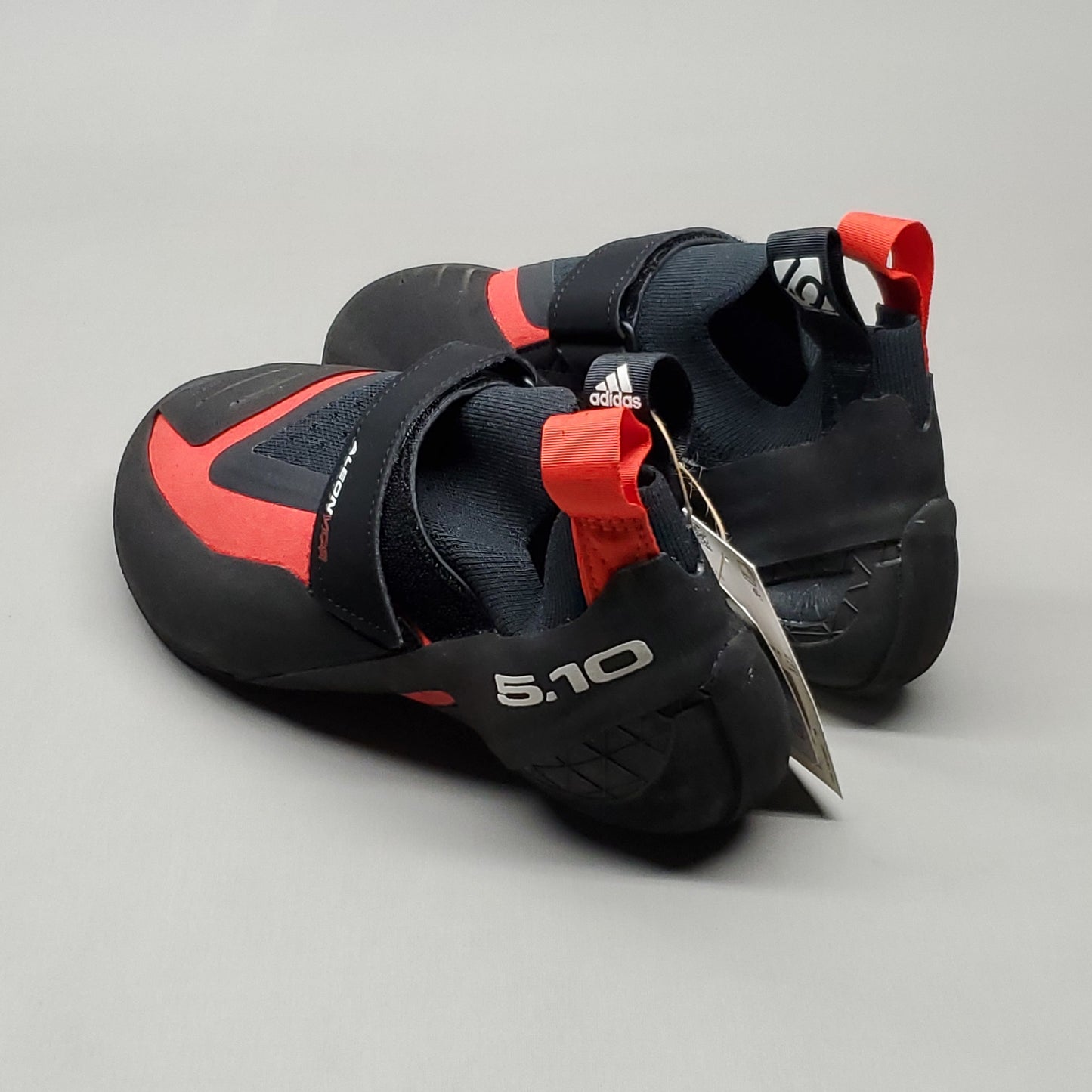 ADIDAS Five Ten Aleon Hook & Loop Climbing Shoes Men's Sz 7 Black/Red BC0861 (New)
