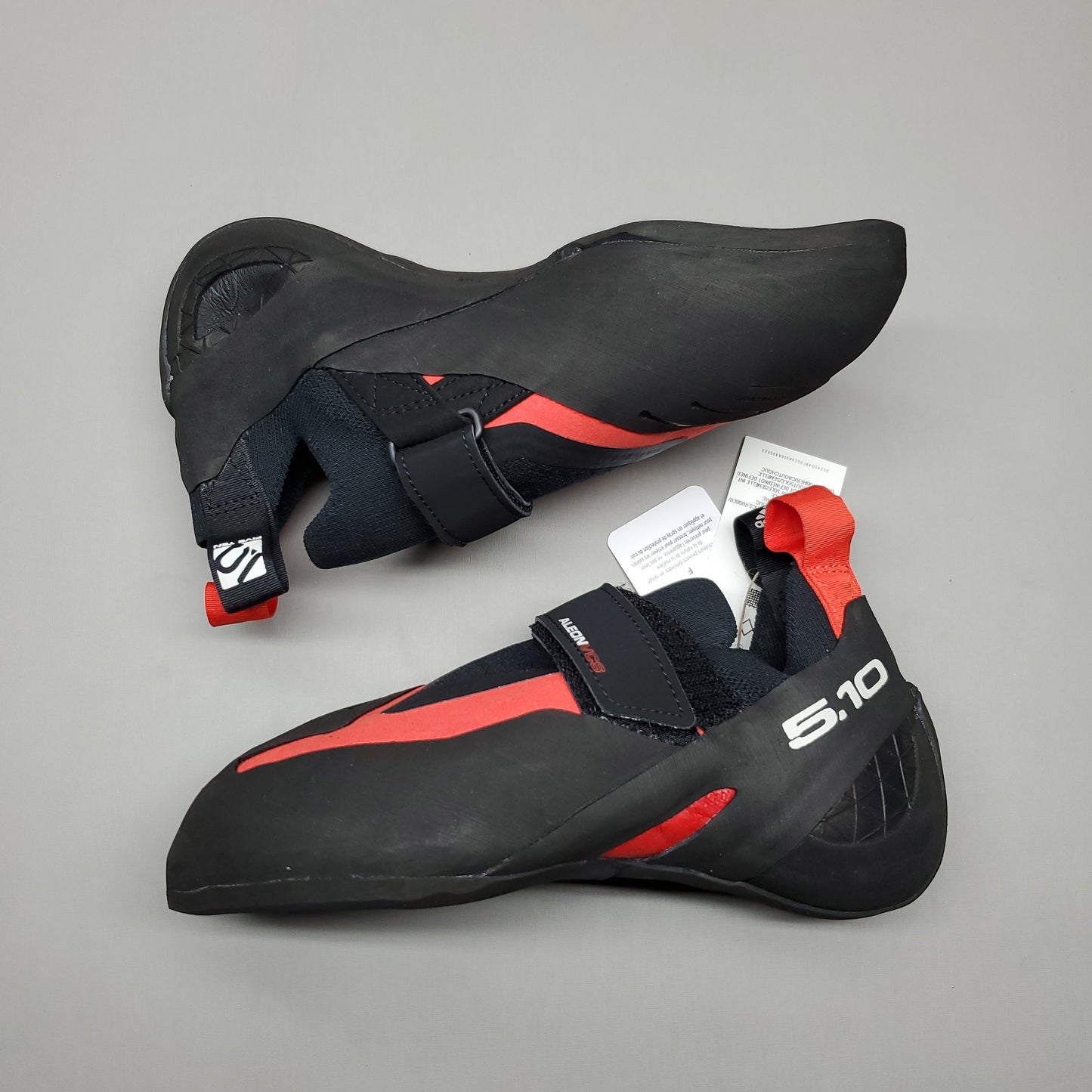 ADIDAS Five Ten Aleon Hook & Loop Climbing Shoes Men's Sz 7 Black/Red BC0861 (New)