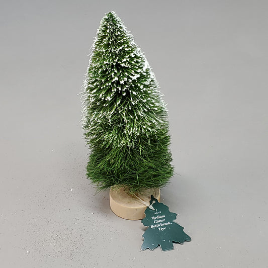 z@ CRESCENT Winter Medium Glitter Bottlebrush Tree Green 234-17-4692 (New)