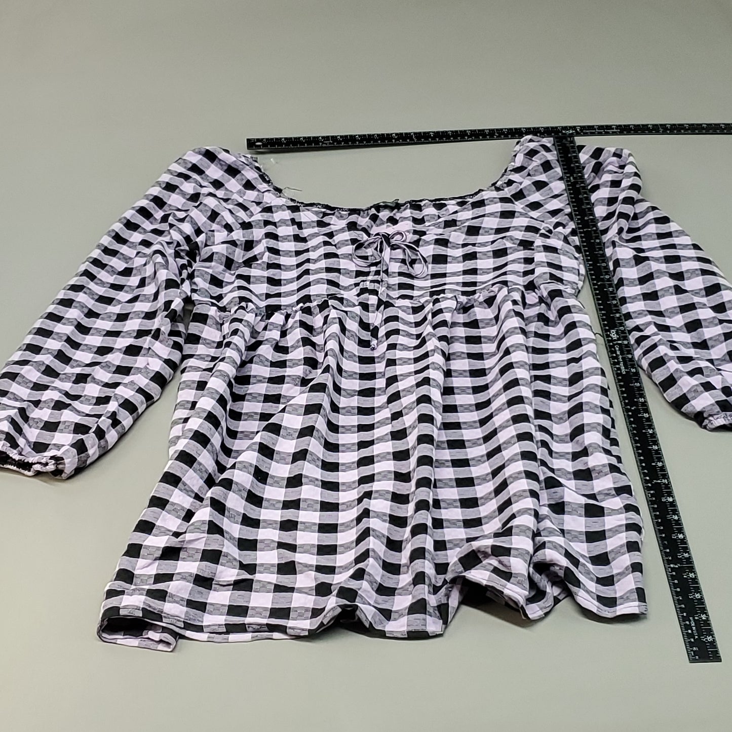WILD FABLE Women's Amethyst Checkered Dress Sz XL Black/Pink 331 08 6996 (New)