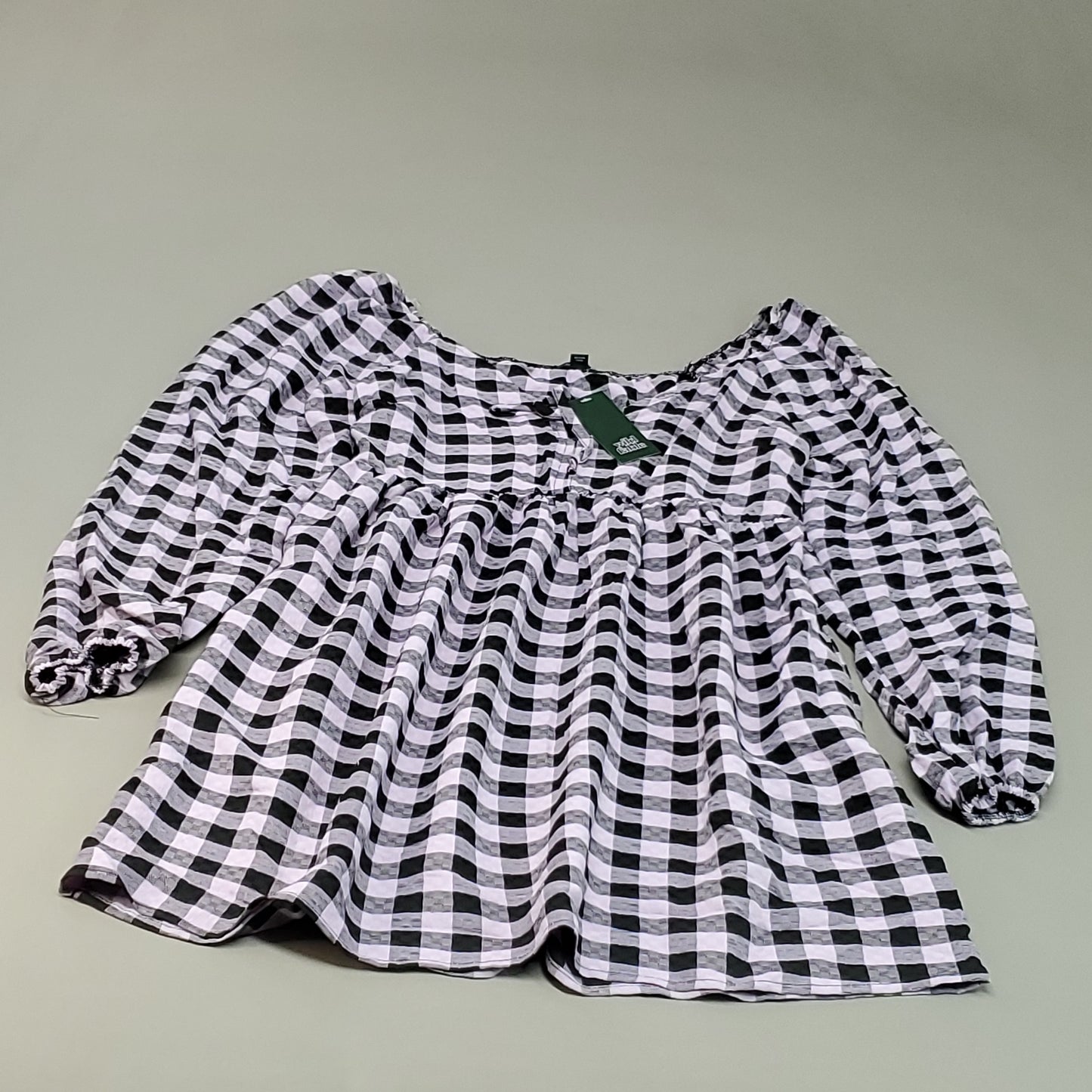 WILD FABLE Women's Amethyst Checkered Dress Sz M Black/Pink 331 08 6996 (New)