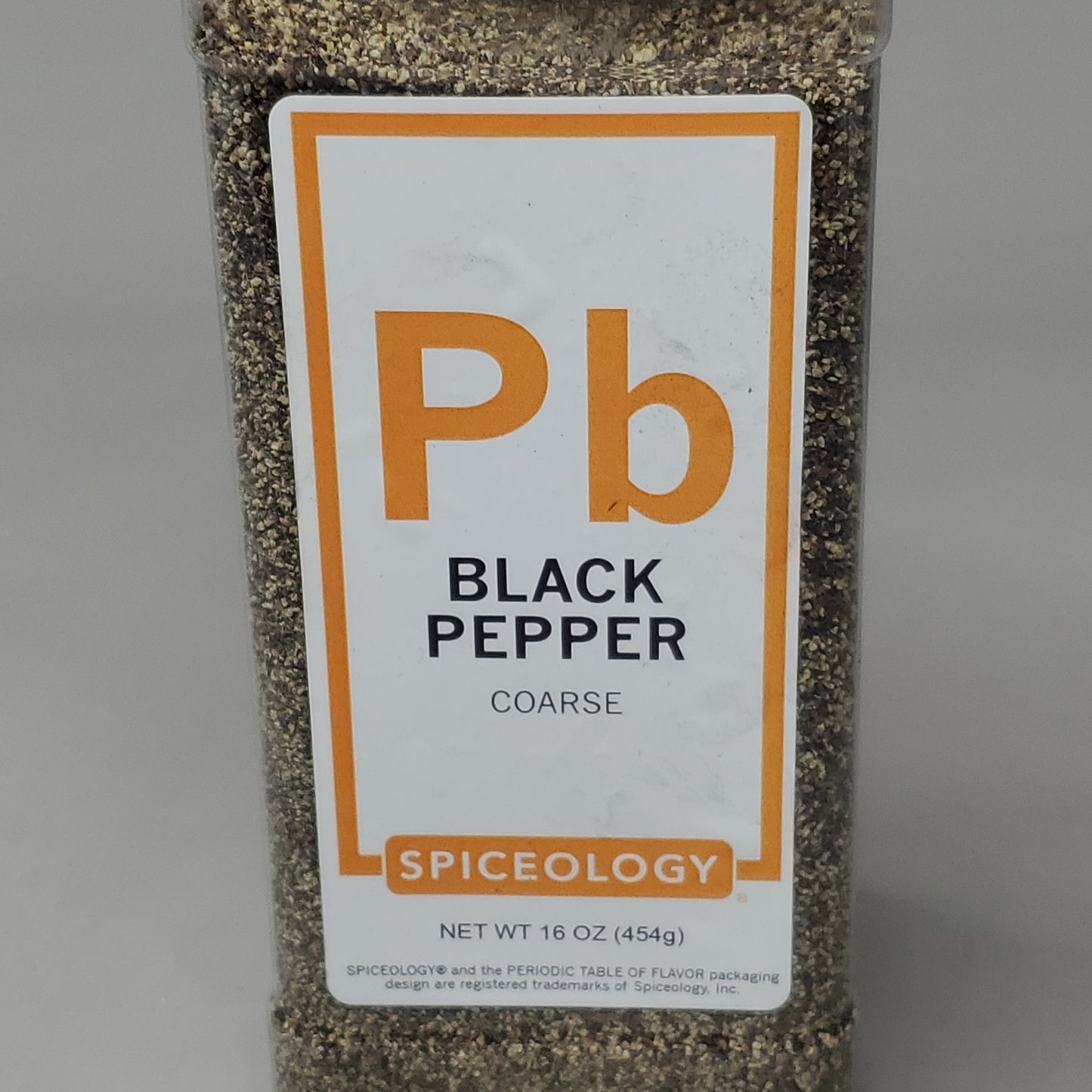 SPICEOLOGY Black Pepper Coarse Large 16oz Exp 07/24 (New)