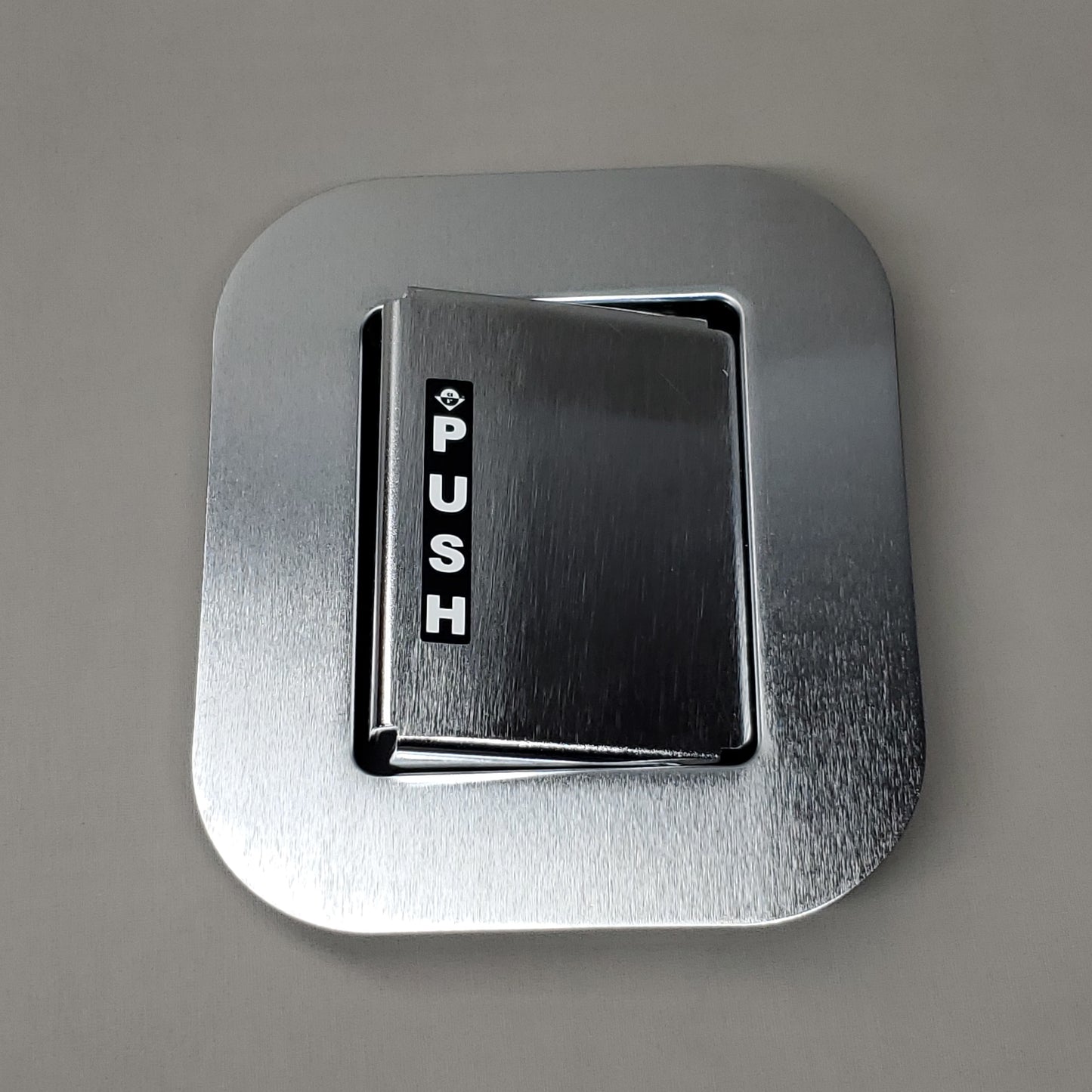 ADAMS RITE Push & Pull Paddle Recessed Door Latch Kit RHR For 6-8 Ft. DOOR Silver / Black Aluminum D3682-712 (New)