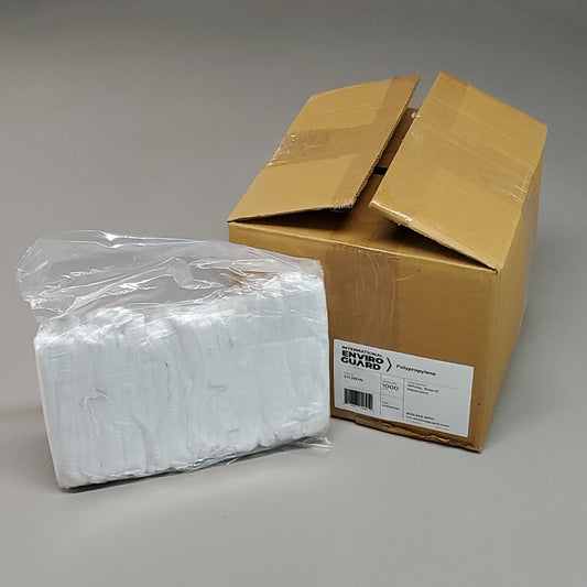 ZA@ INTERNATIONAL ENVIRO GUARD Polypropylene White Beard Restraint Case of 1,000 S112NW (New Other) D