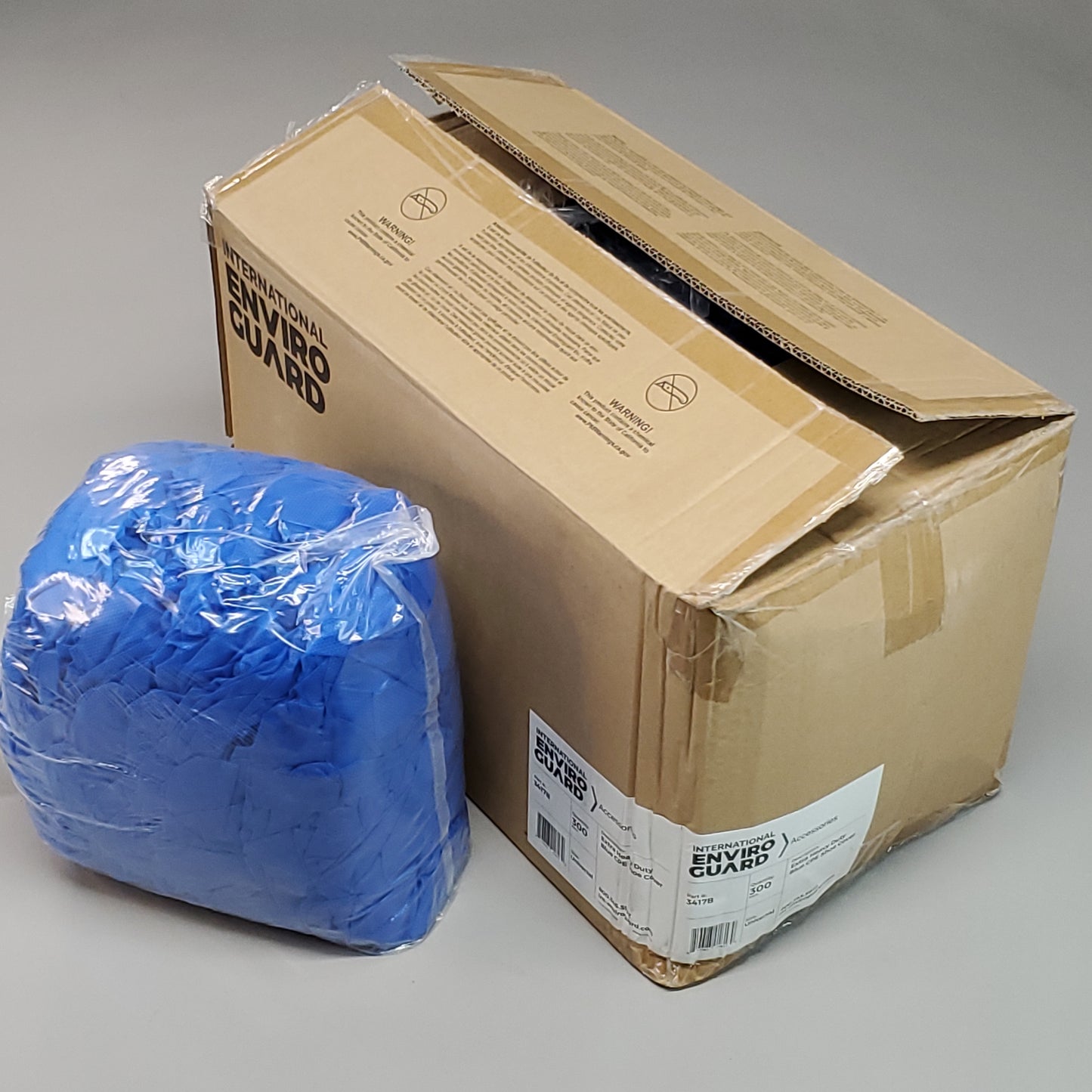 INTERNATIONAL ENVIRO GUARD Extra Heavy Duty Blue CPE Shoe Cover #3417B (New Other)