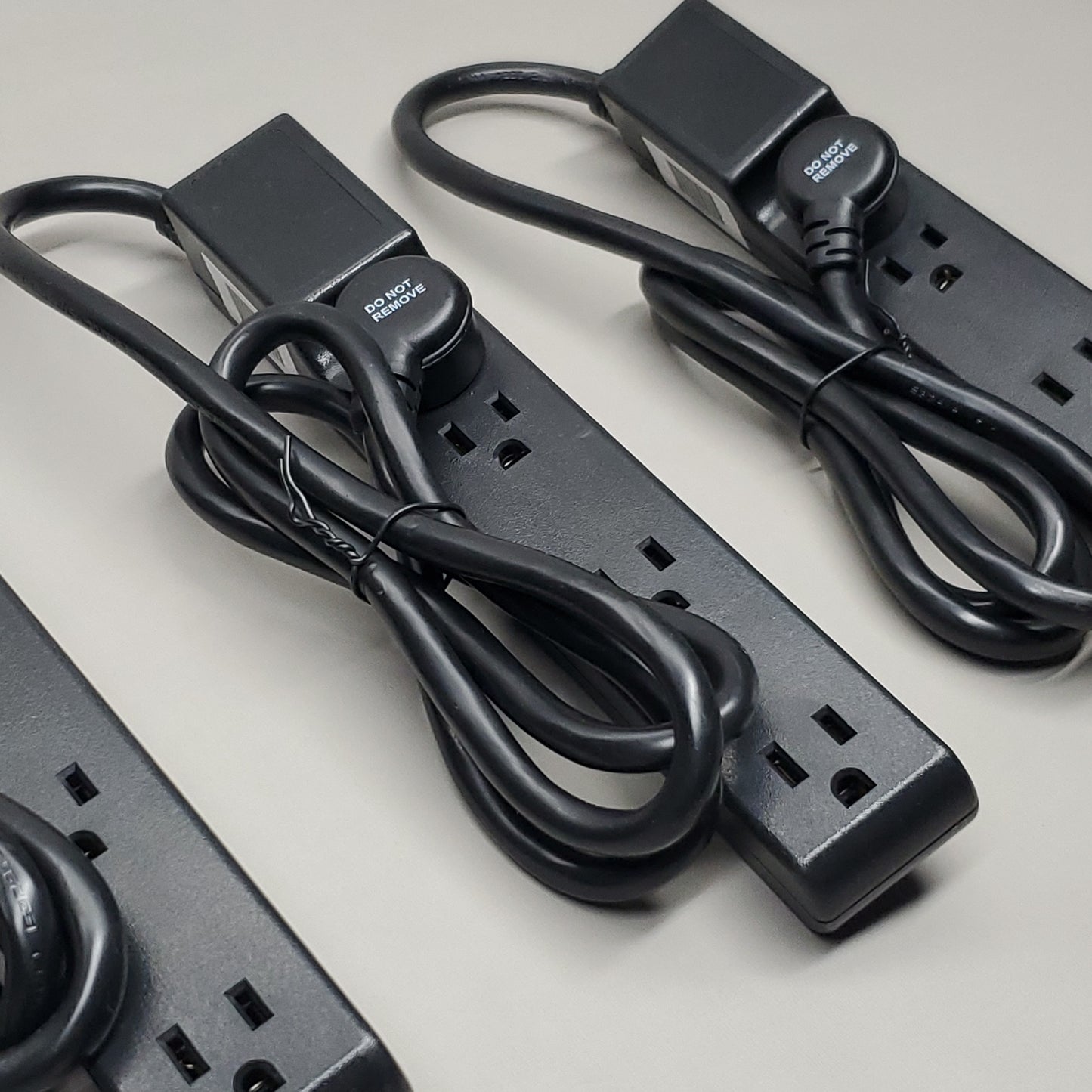 ALL SYSTEM BROADBAND 3-PACK! Power Strips 4-Outlet w/ 4' Extension Cable (New)