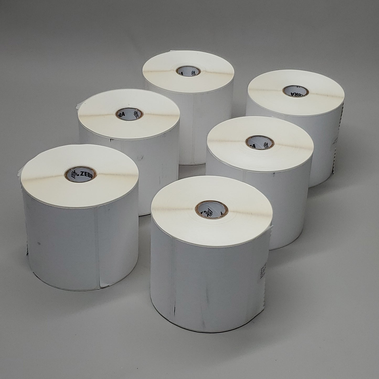ZEBRA 6 Rolls Of 4 X 3" Z-Perform 1000D Direct Thermal White Labels 840 Per Roll 1" Core (New)