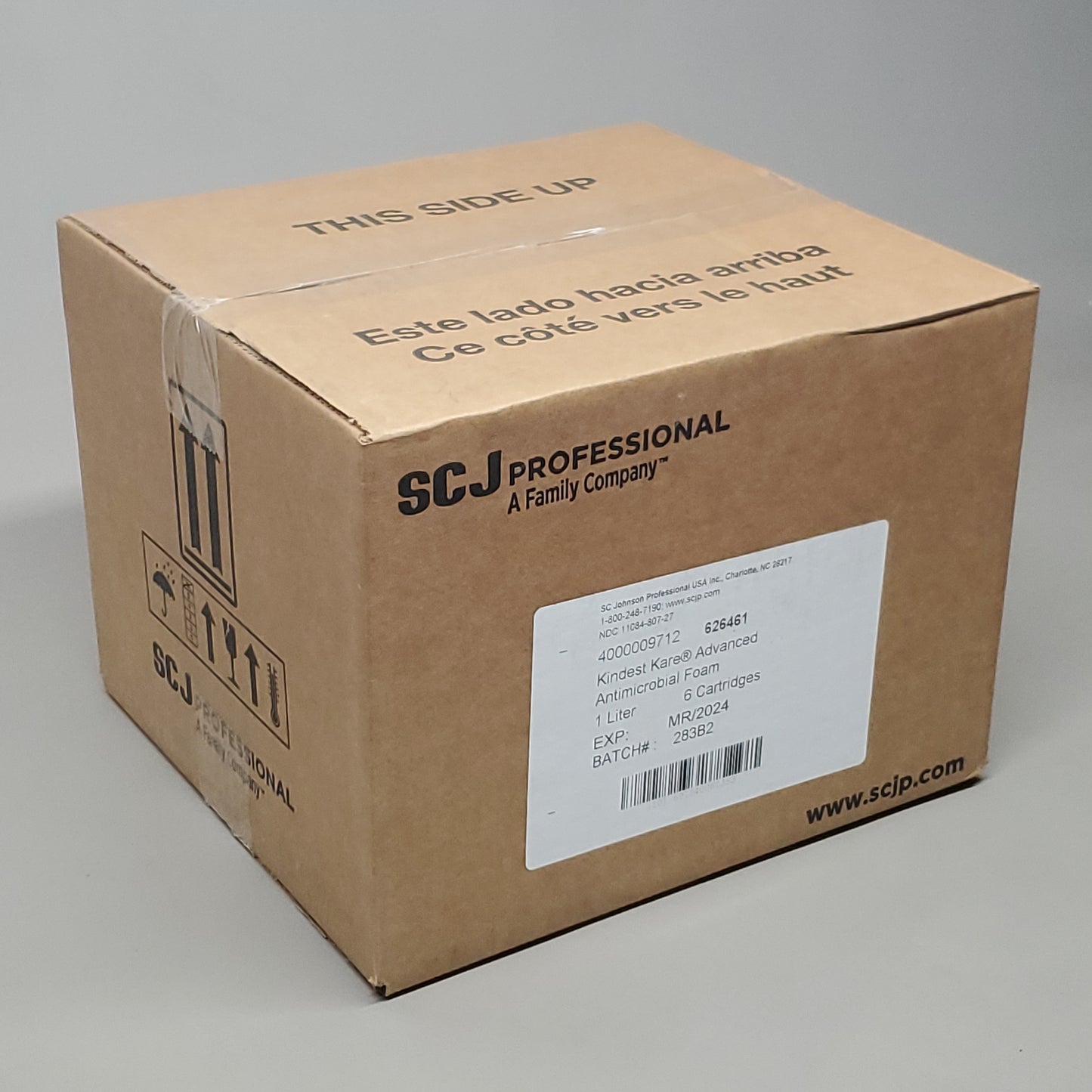 SCJ Professional 6 Cartridges Kindest Care Advanced Antimicrobial Foam 1 L (6L Total) 03/24