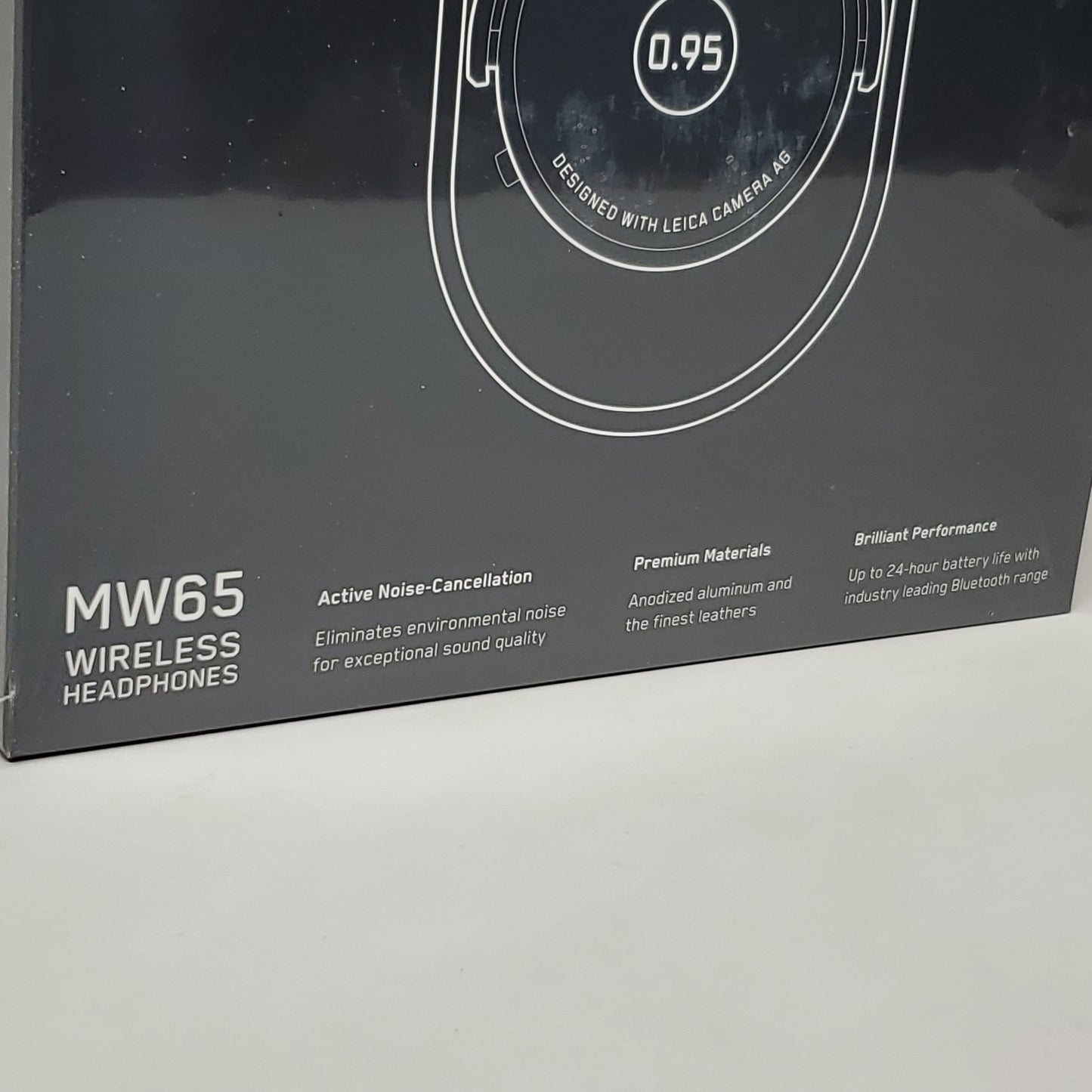 MASTER & DYNAMIC Wireless Headphones Active Noise Cancellation 24HR Battery Black MW65 0.95 (New Sealed)