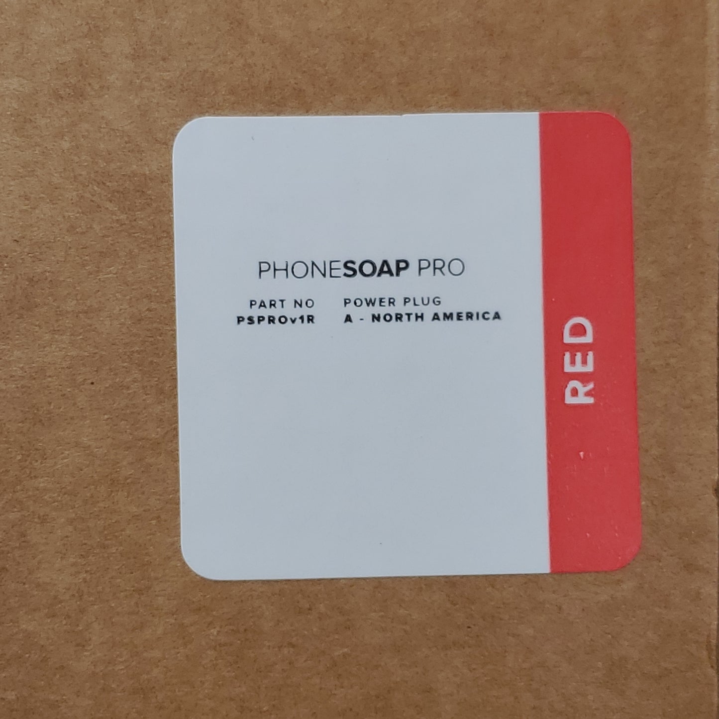 PHONESOAP PRO Rapid UV Sanitizer and Charger Red PSPROV1R (New)
