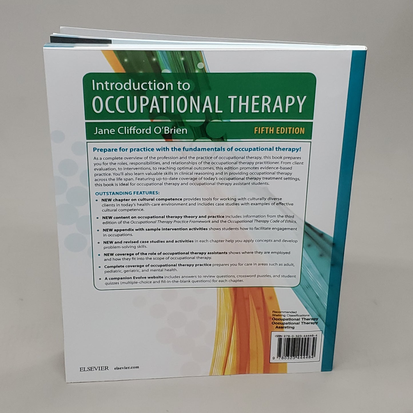 ELSEVIER Introduction to Occupational Therapy 5th Edition by Jane Clifford O'Brien Textbook (New)