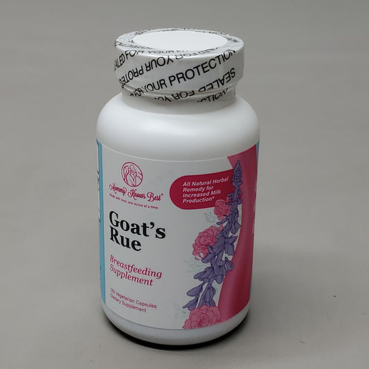 MOMMY KNOWS BEST Goat's Rue Breastfeeding Supplement 120 Capsules (New)