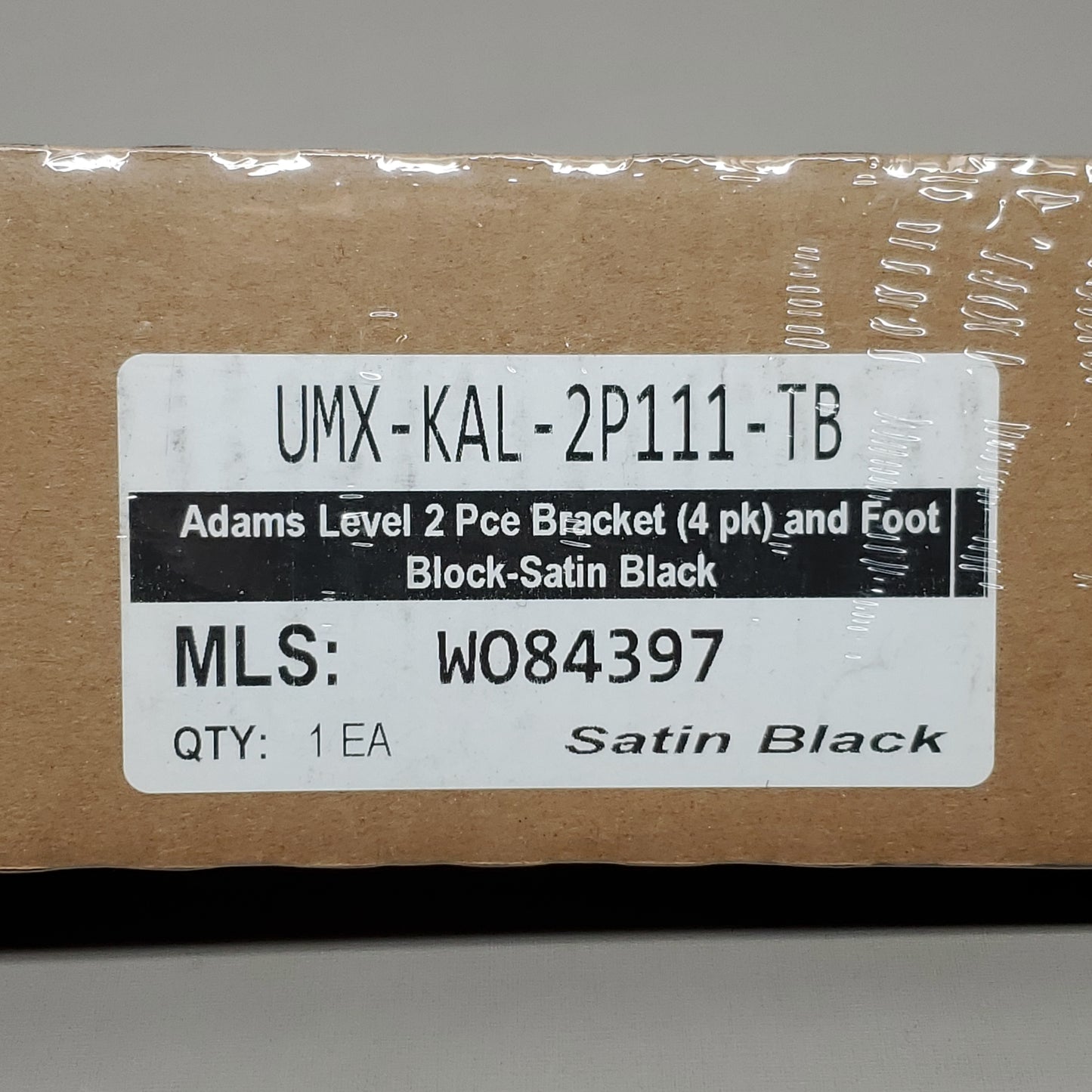 ULTRA MAX Aluminum Adams Level 2 PC Bracket (4 PK) & Foot Block Black Satin W084397 (New)
