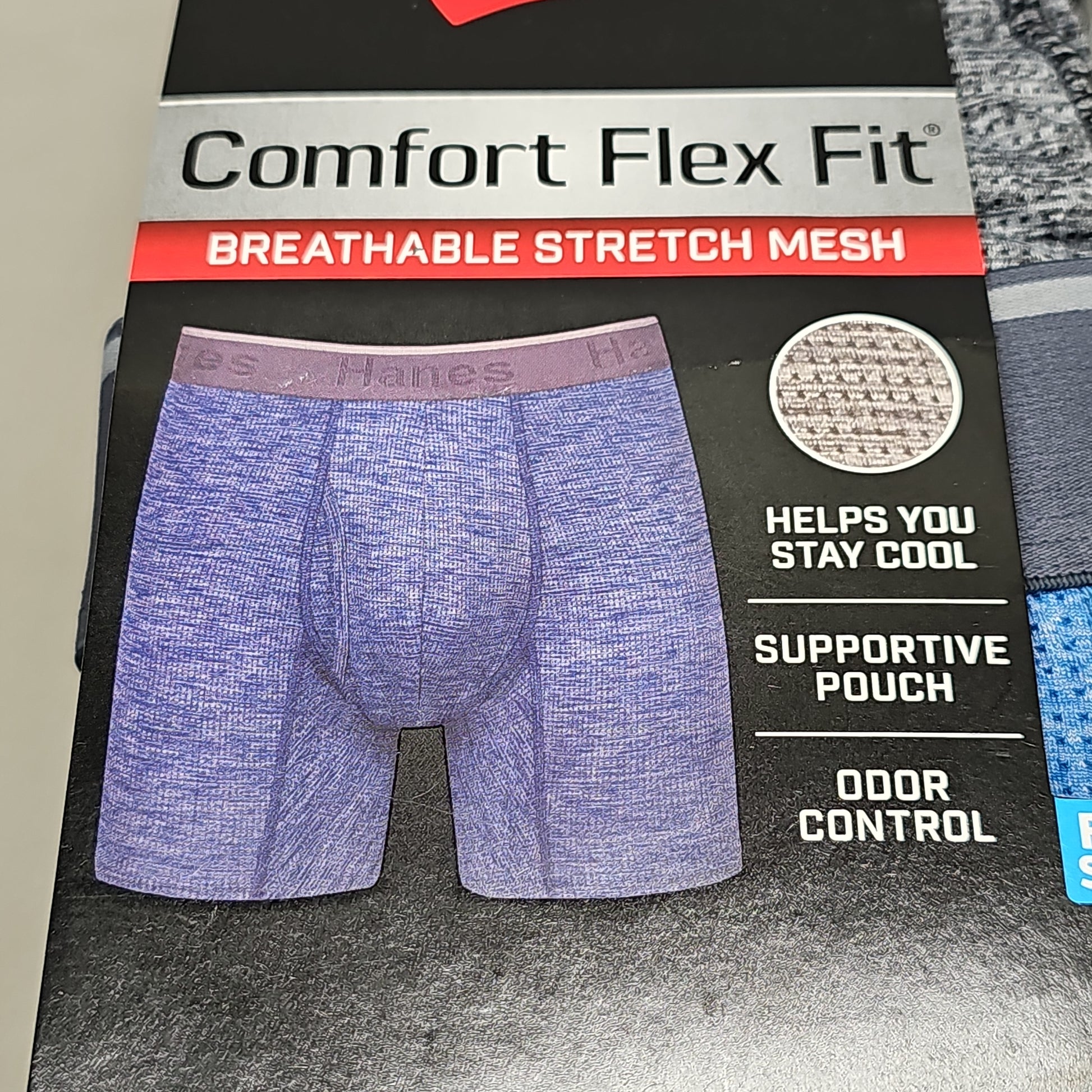 Hanes Men's Comfort Flex Fit Breathable stretch mesh Boxer Briefs Size:3XL
