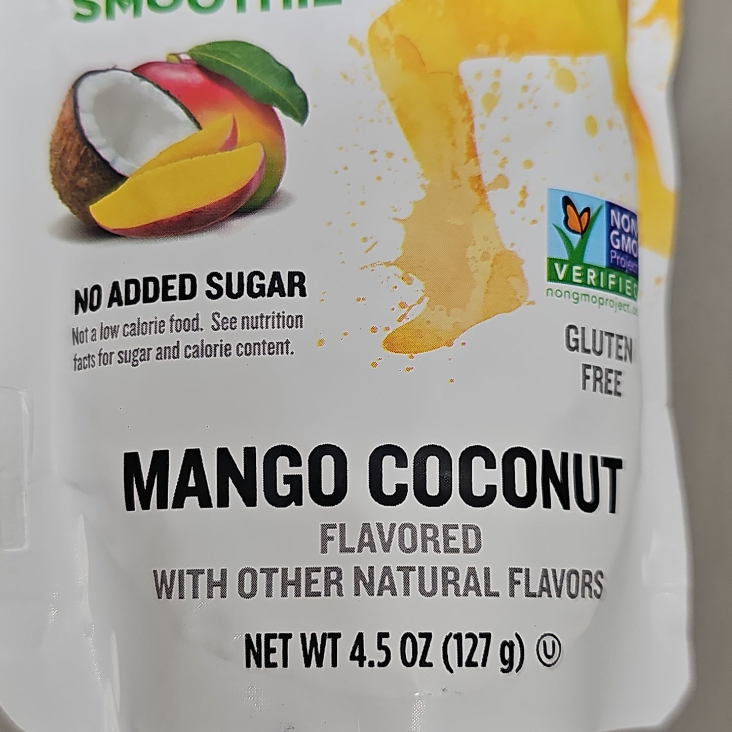 ZA@ FUEL FOR FIRE Protein Fruit Smoothie Pack of 12 4.5 oz Mango Coconut Vegan Exp 10/23 (New)