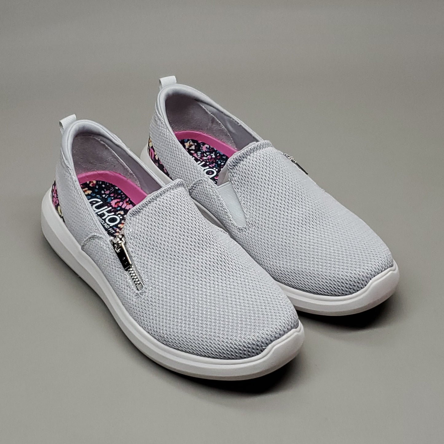 RYKA Mesh Walking Sneaker Shoes Women's SZ 8 W Ally Floral Vapor Grey (New)