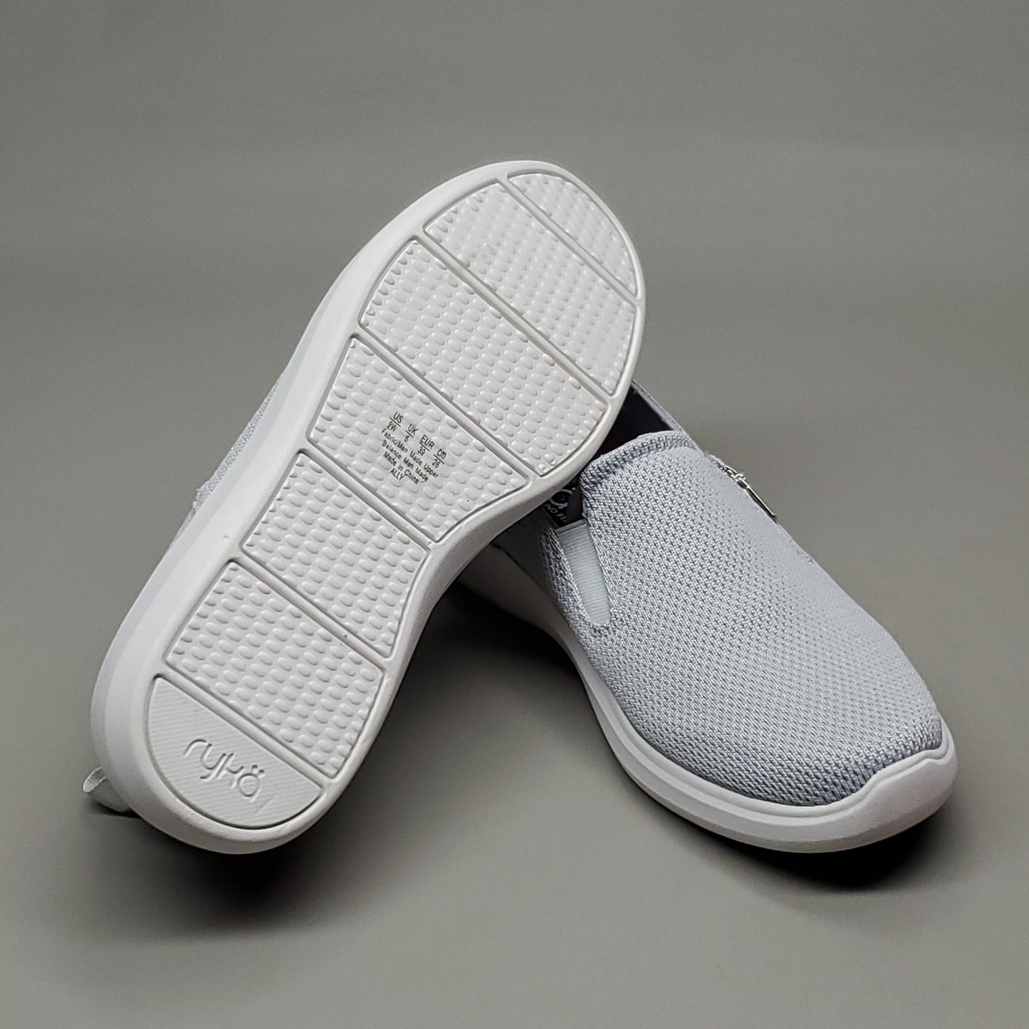 RYKA Mesh Walking Sneaker Shoes Women's SZ 9 W Ally Floral Vapor Grey (New)