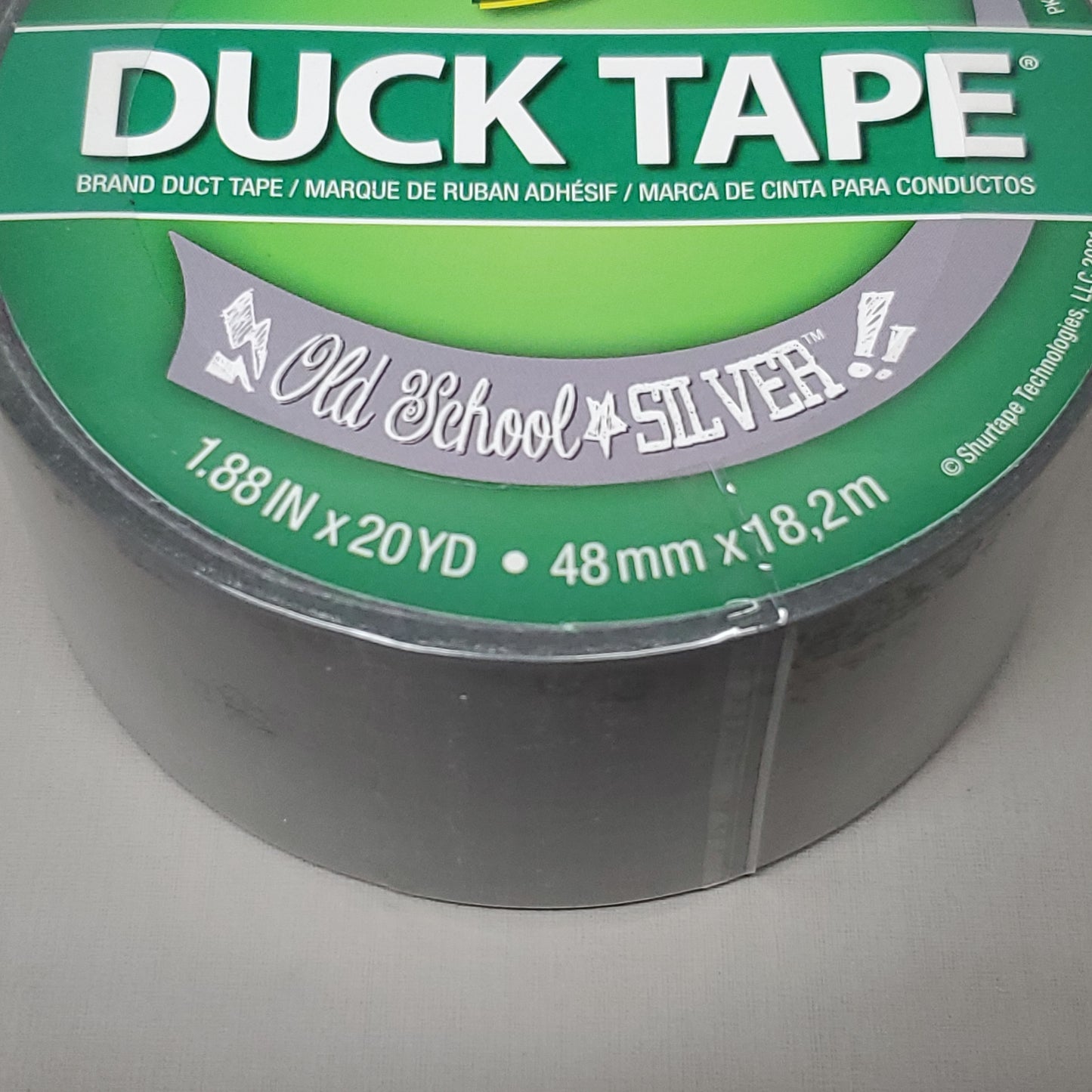 SHURTAPE DUCK TAPE 6 Rolls of Silver Duct Tape 1.88" X 20 YD 281932