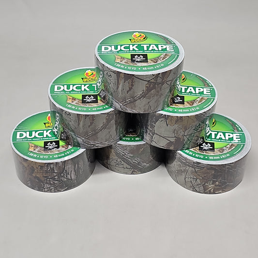 SHURTAPE DUCK TAPE 6 Rolls of Real Tree Duct Tape 1.88" X 10 YD 241744