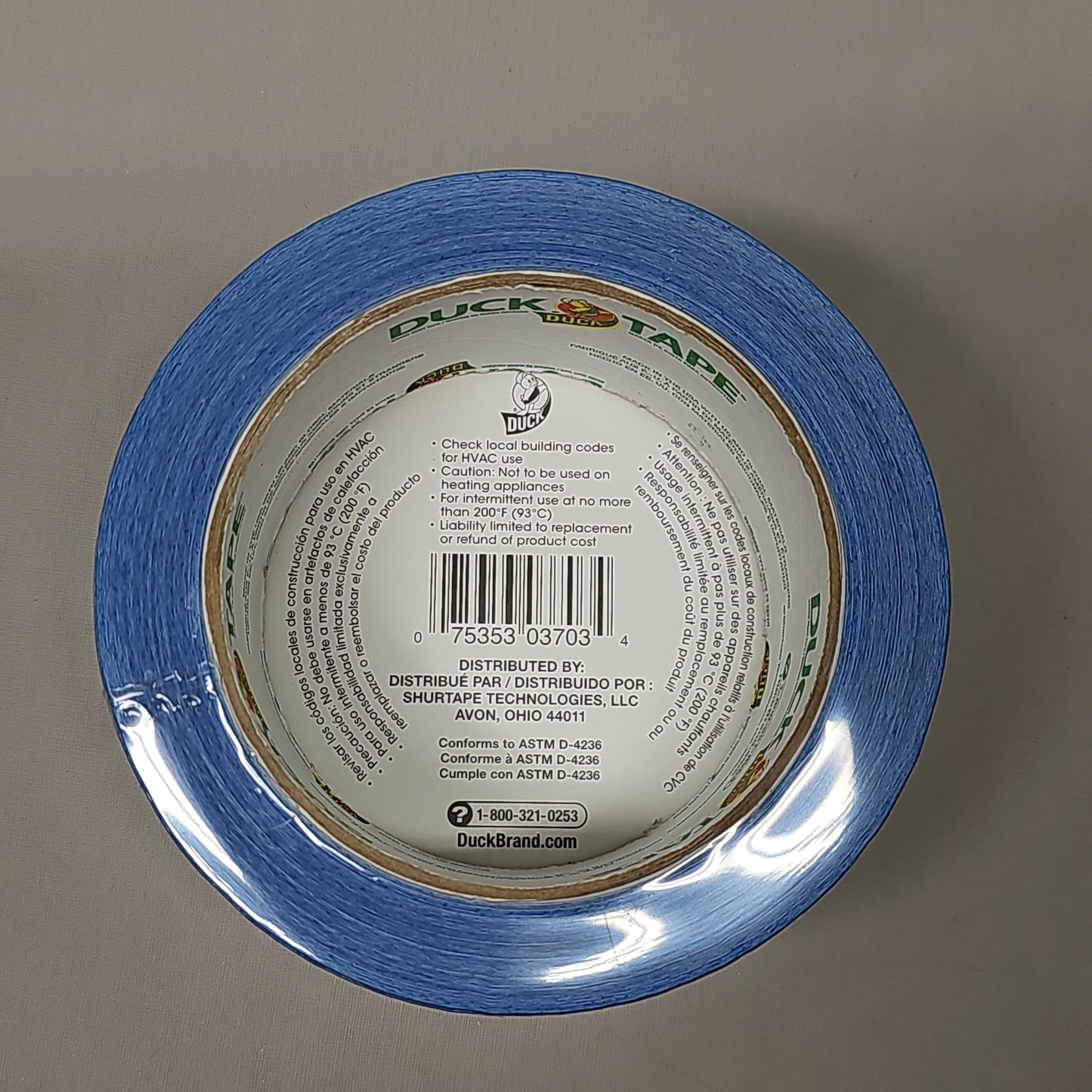 SHURTAPE DUCK TAPE 6 Rolls of Blue Duct Tape 1.88" X 20 YD 283895