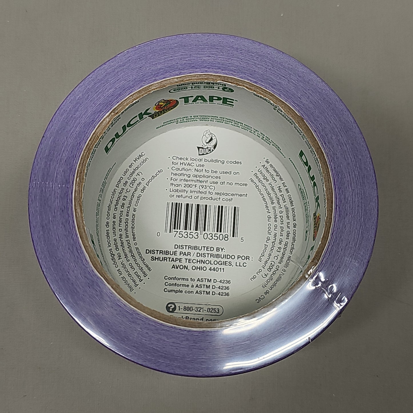 SHURTAPE DUCK TAPE 6 Rolls of Purple Duct Tape 1.88" X 20 YD 283896