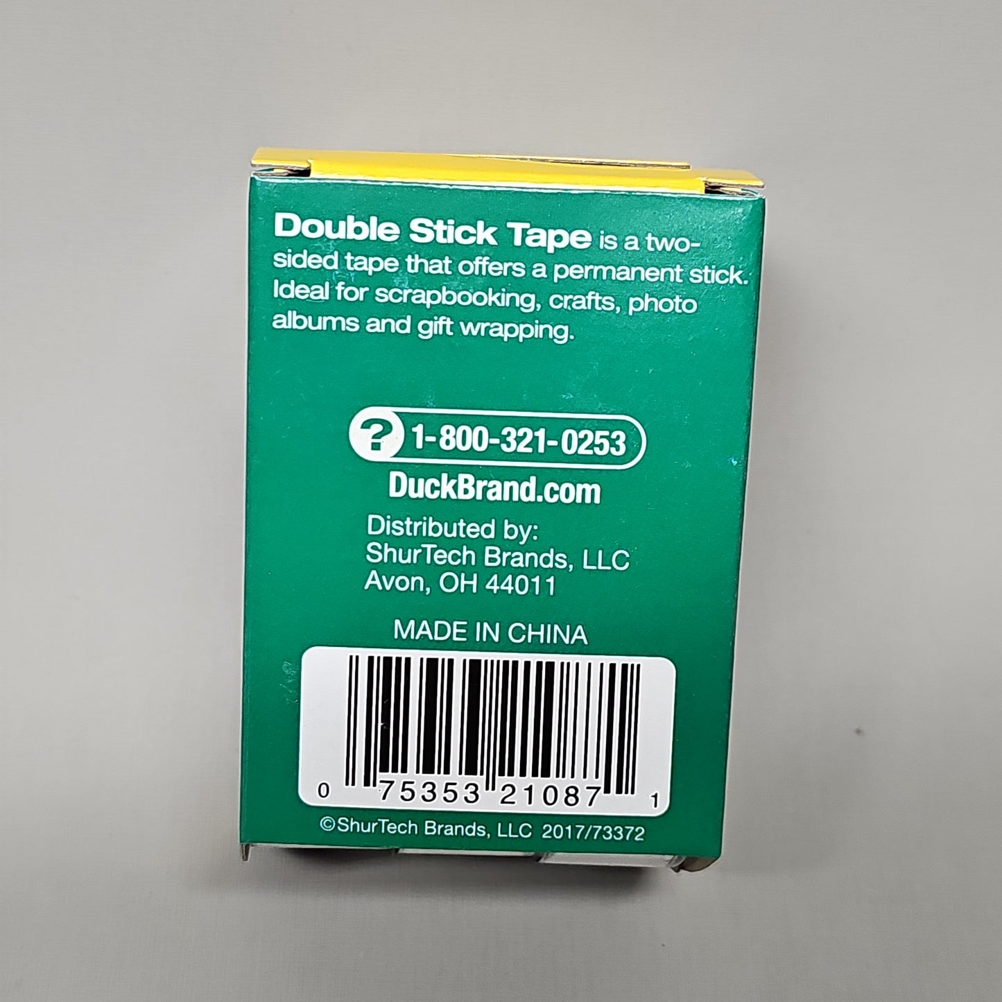 SHURTAPE DUCK Pack of 36 Double Stick Permanent Photo Safe Tape 1/2" x 300" (New)