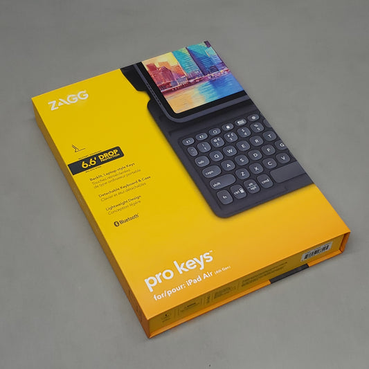 ZAGG Pro Keys Detachable Keyboard & Case For Apple iPad Air 10.9" Gray (New)
