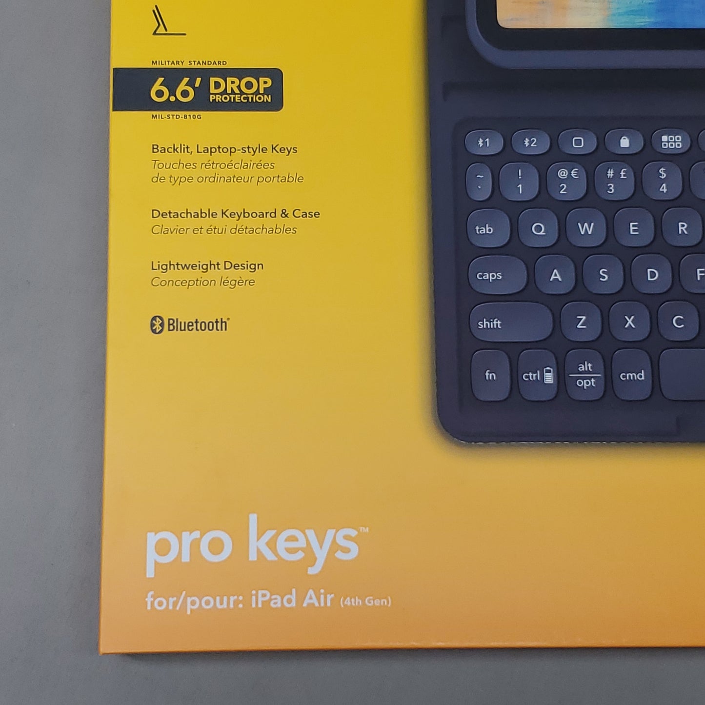 ZAGG Pro Keys Detachable Keyboard & Case For Apple iPad Air 10.9" Gray (New)