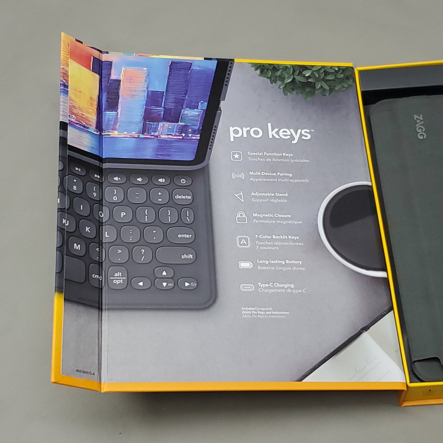 ZAGG Pro Keys Detachable Keyboard & Case For Apple iPad Air 10.9" Gray (New)