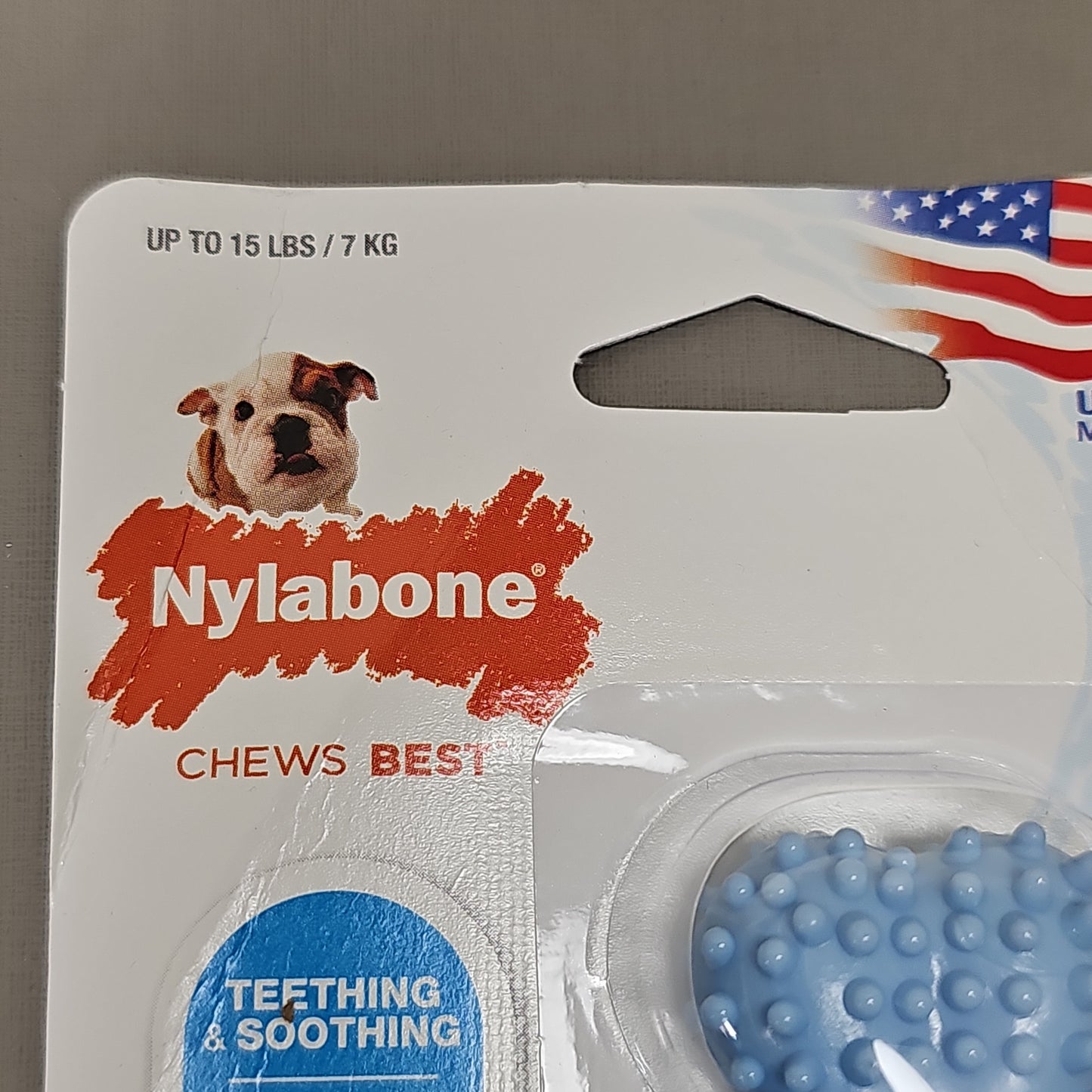 NYLABONE Puppy Chew Pack of 6! Dogs Chew Toy Blue Petite Bone Chicken Flavor NBP901P (New)